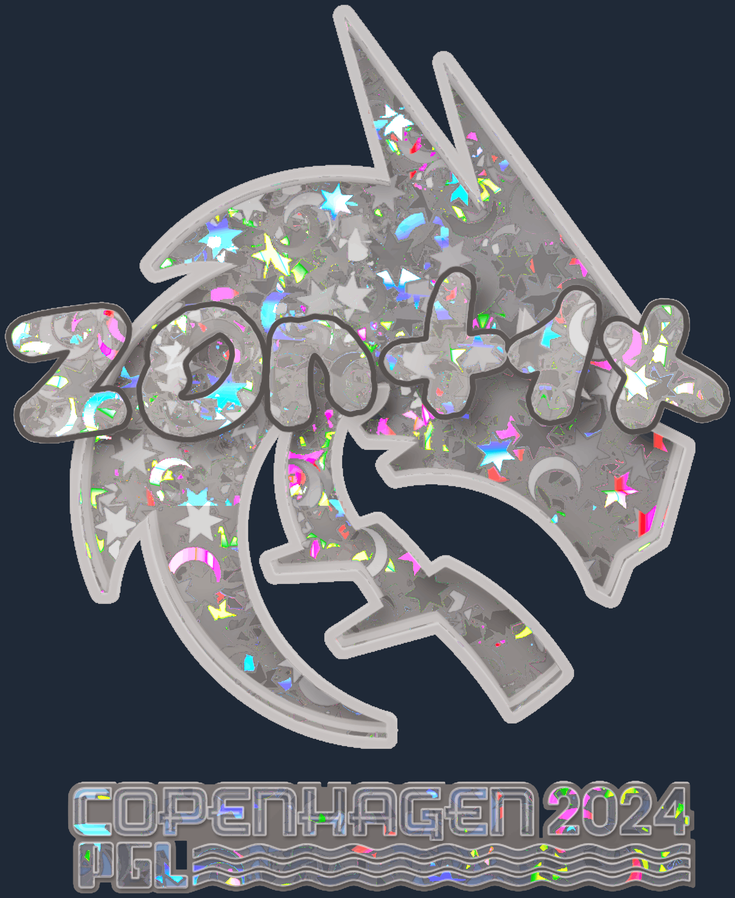 Sticker | zont1x (Glitter) | Copenhagen 2024 Image