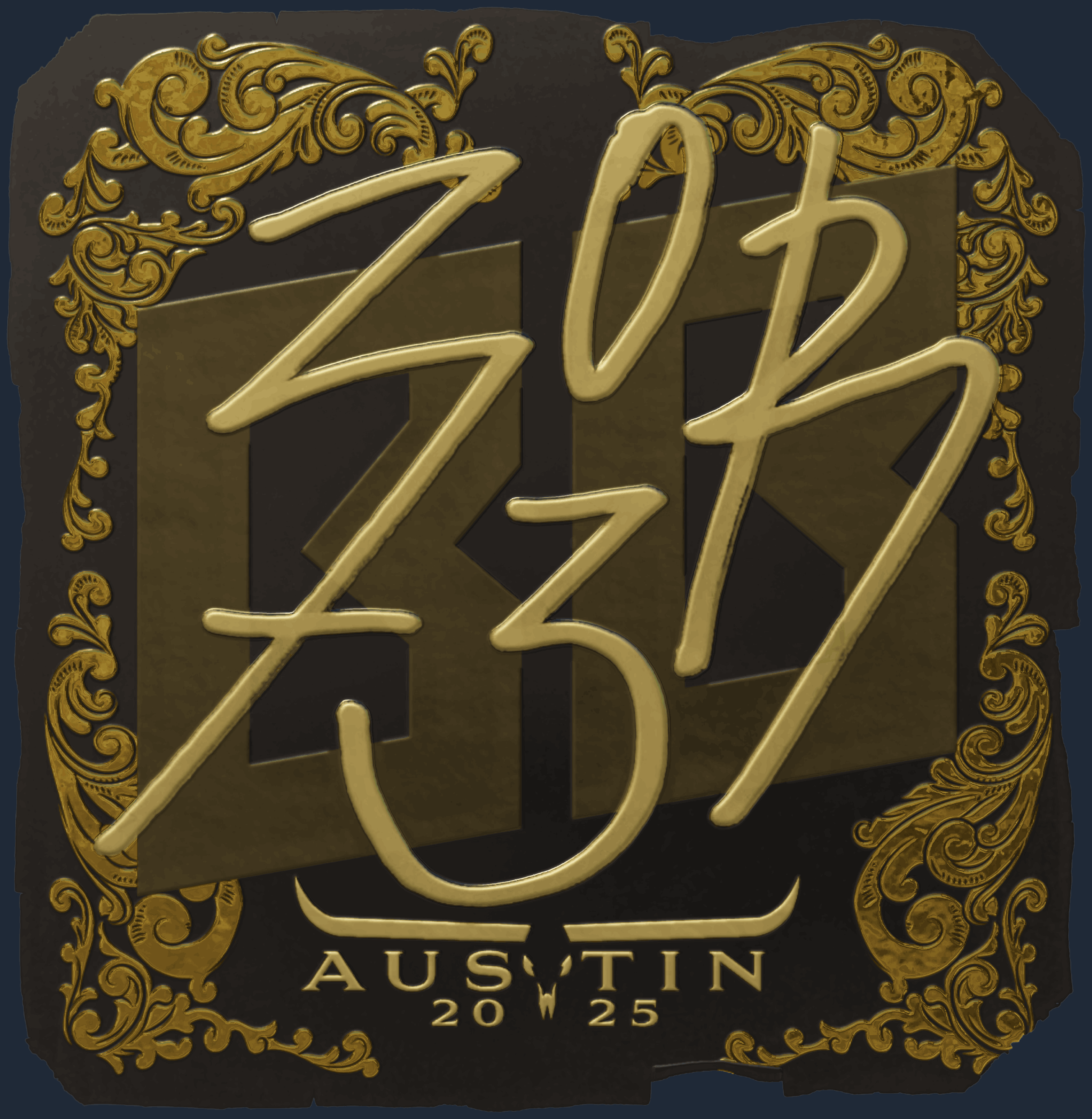 Sticker | zorte (Gold) | Austin 2025 Image