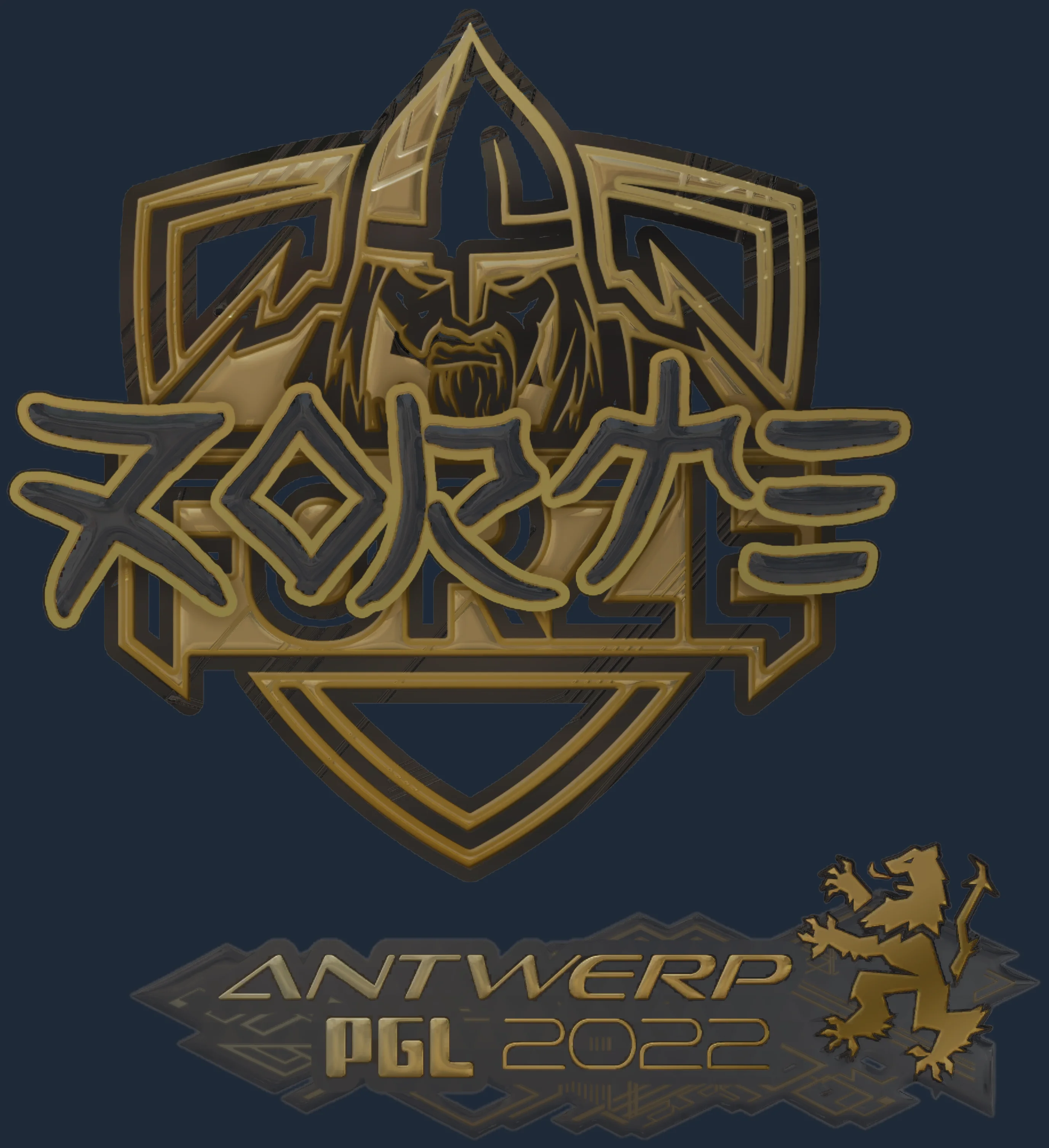 Sticker | zorte (Gold) | Antwerp 2022 Image