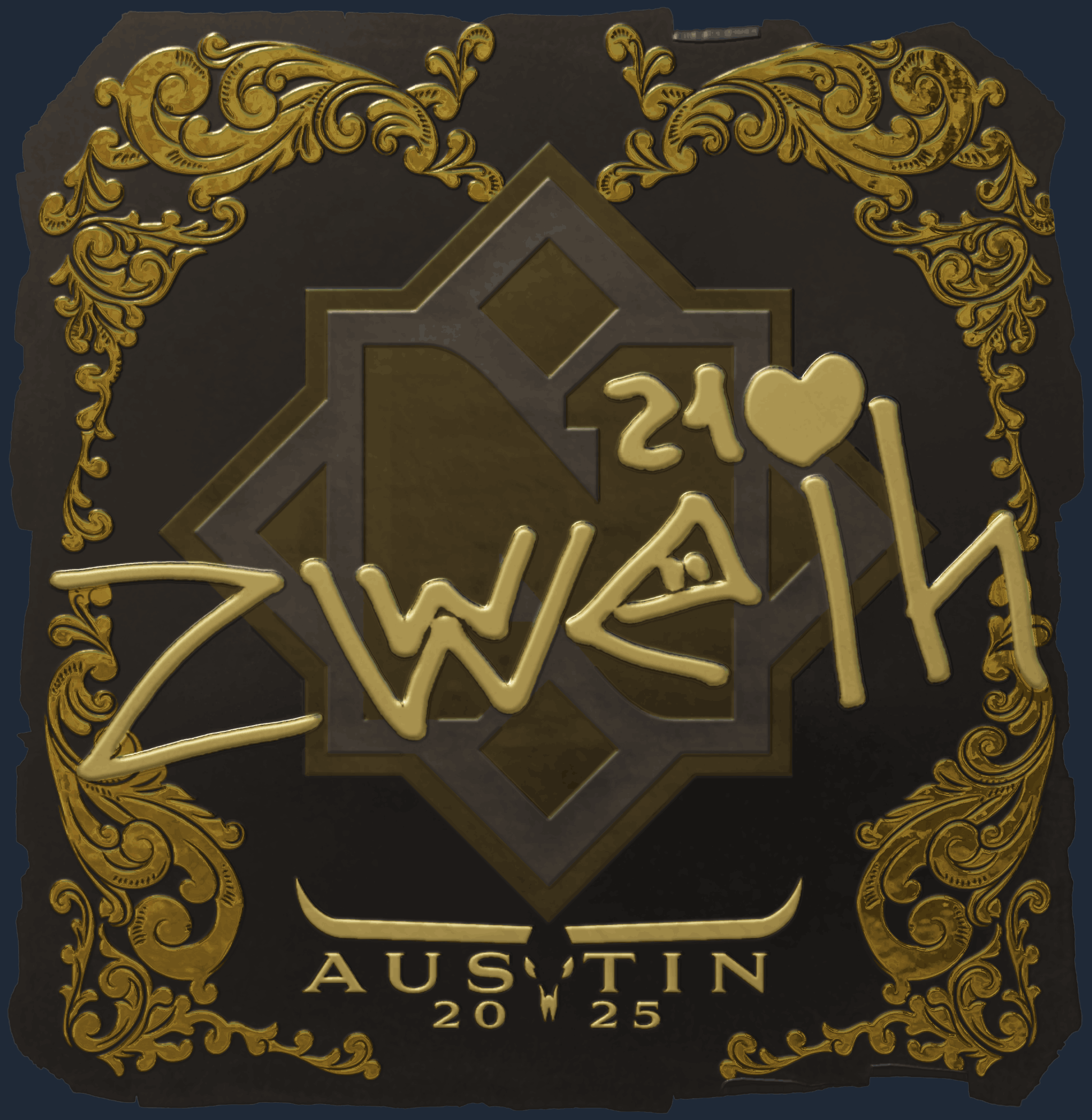 Sticker | zweih (Gold) | Austin 2025 Image