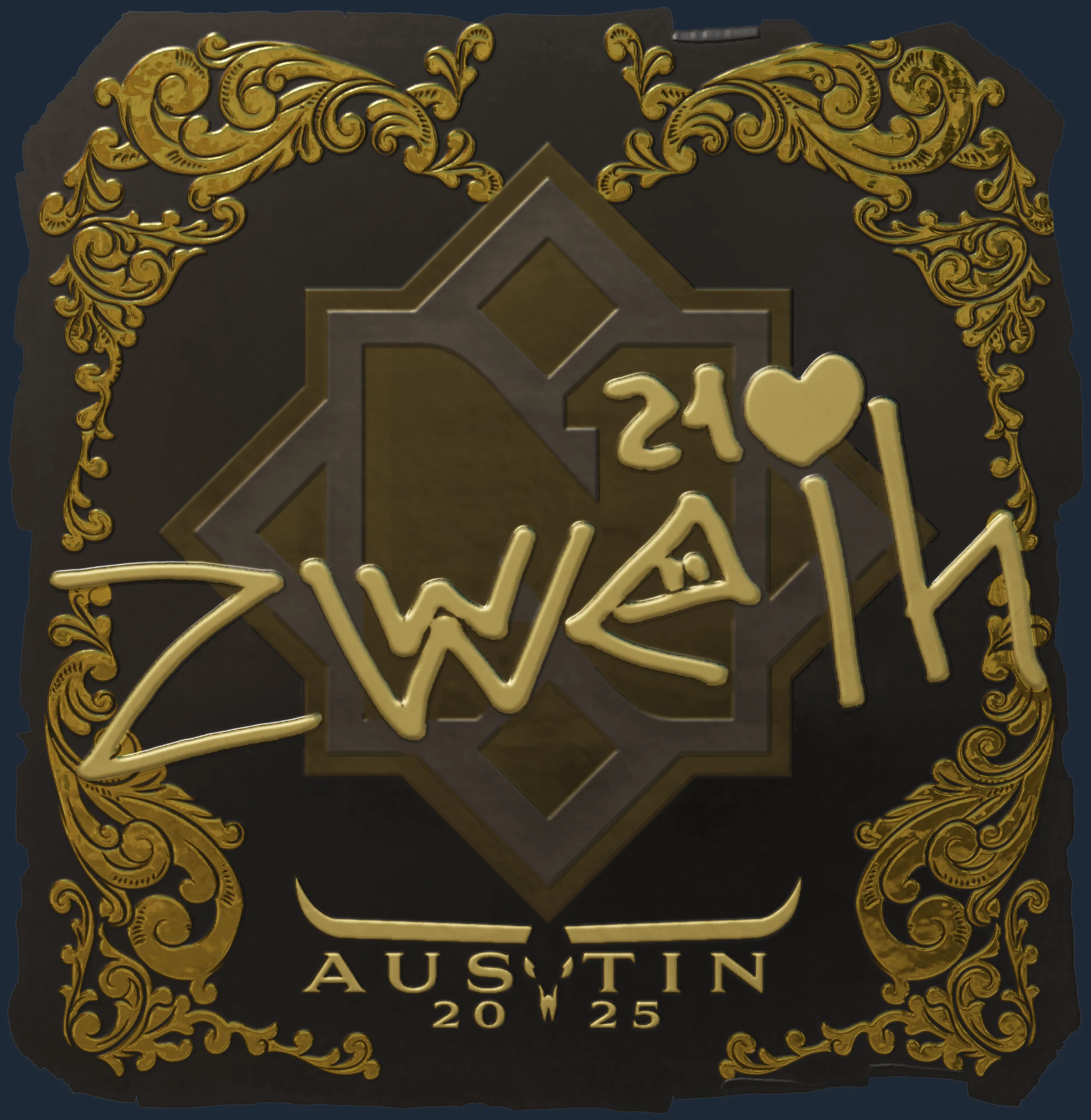 Sticker | zweih (Gold) | Austin 2025 Image
