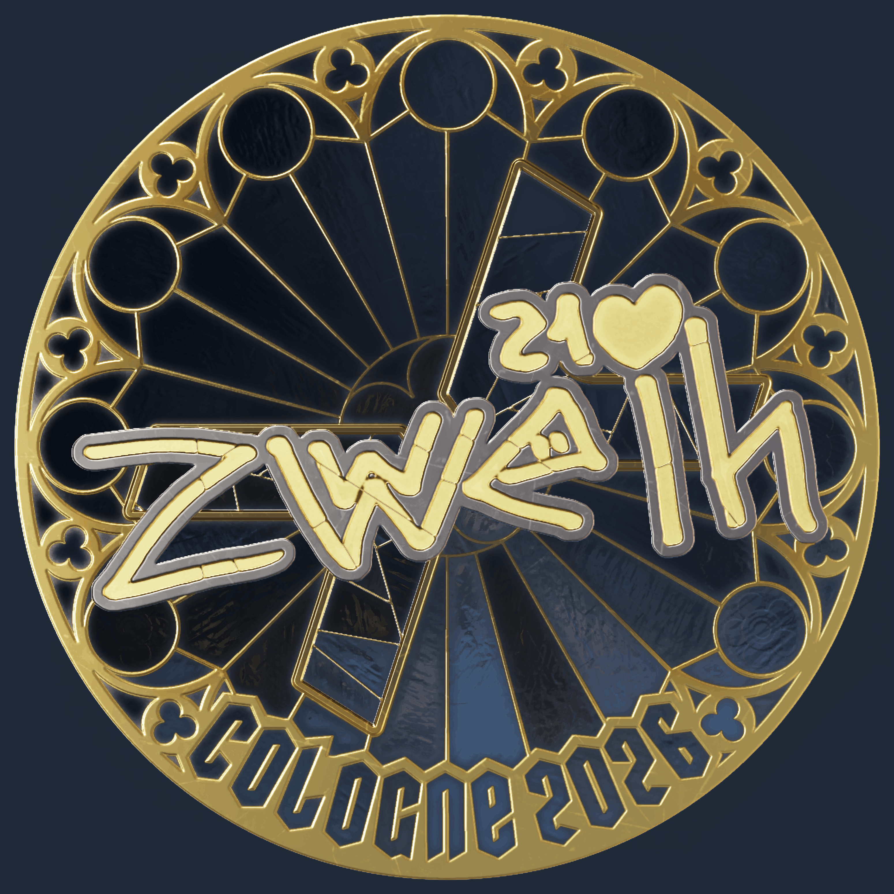 Sticker | zweih (Gold) | Cologne 2026 Image