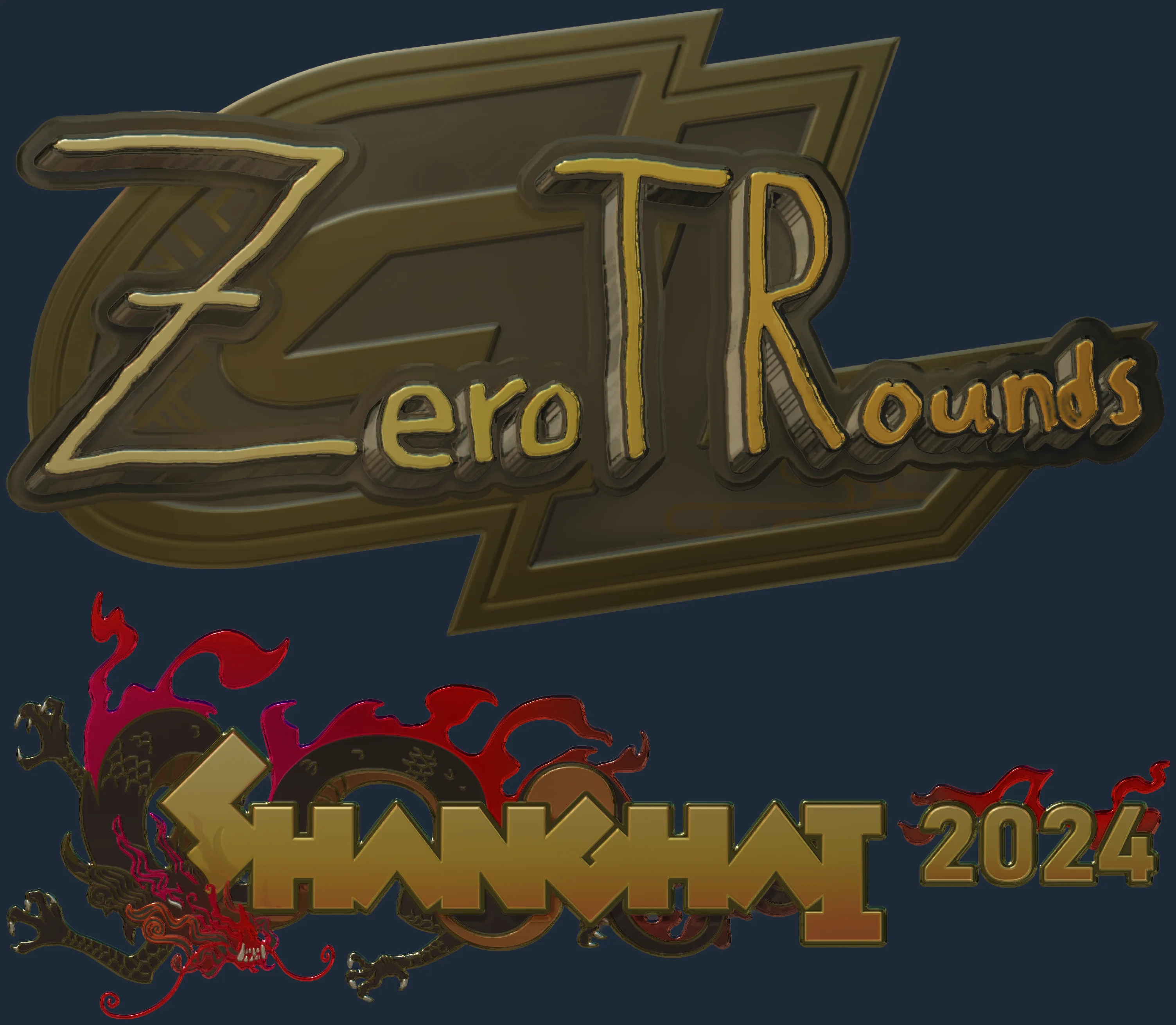Sticker | ztr (Gold) | Shanghai 2024 Image