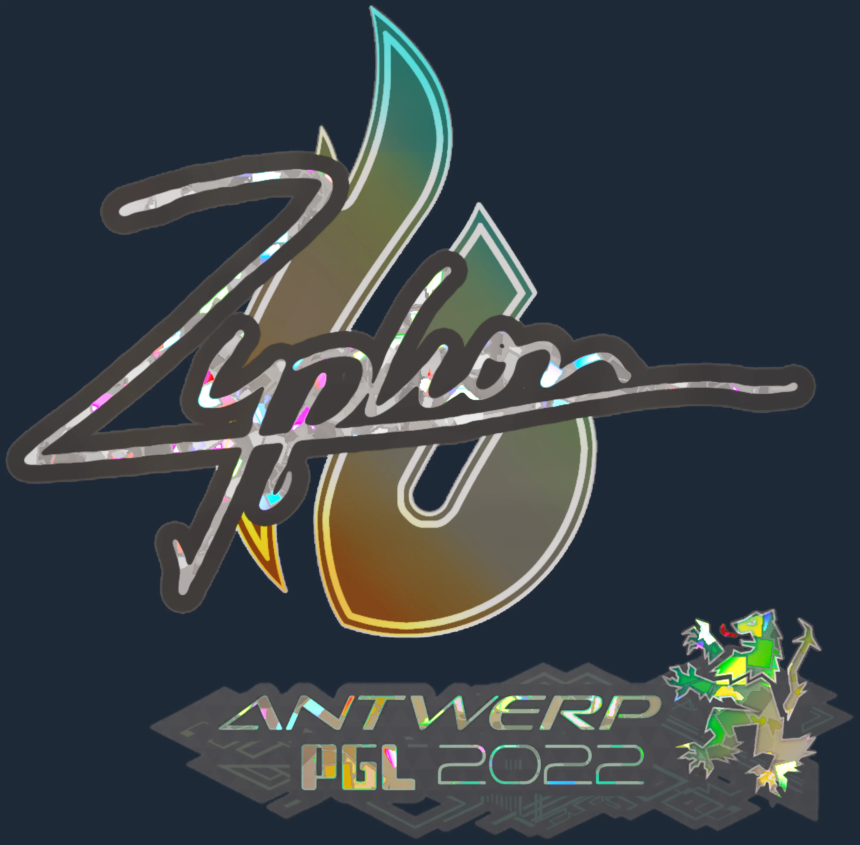Sticker | Zyphon (Glitter) | Antwerp 2022 Image