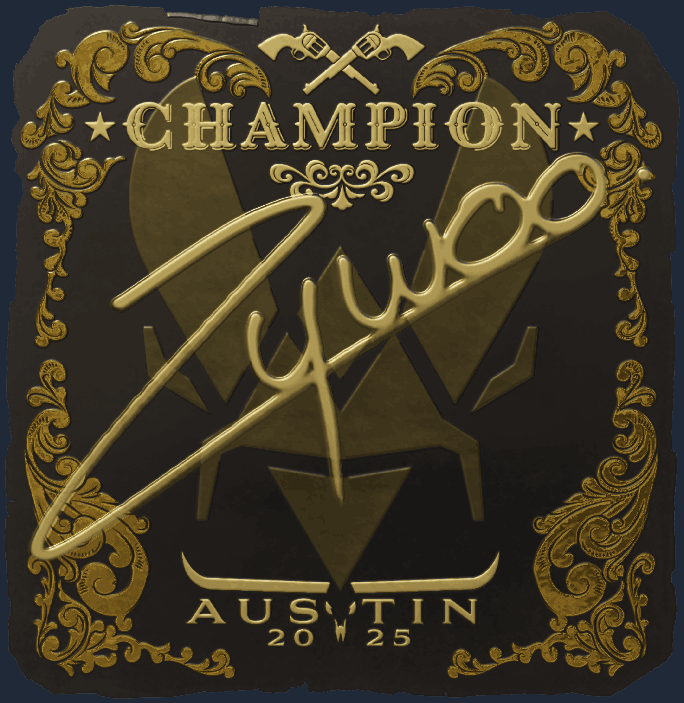 Sticker | ZywOo (Gold, Champion) | Austin 2025 Image