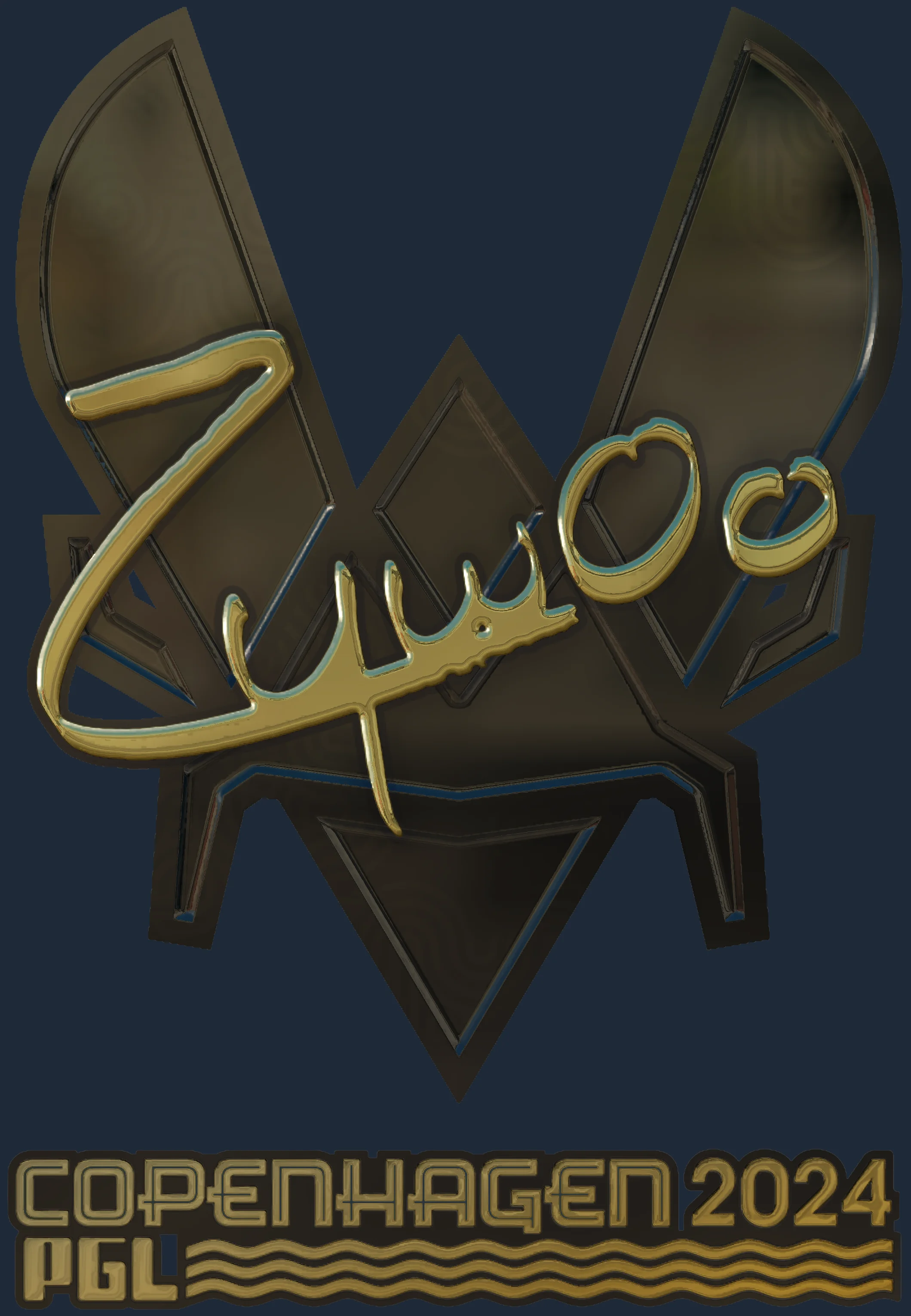 Sticker | ZywOo (Gold) | Copenhagen 2024 Image