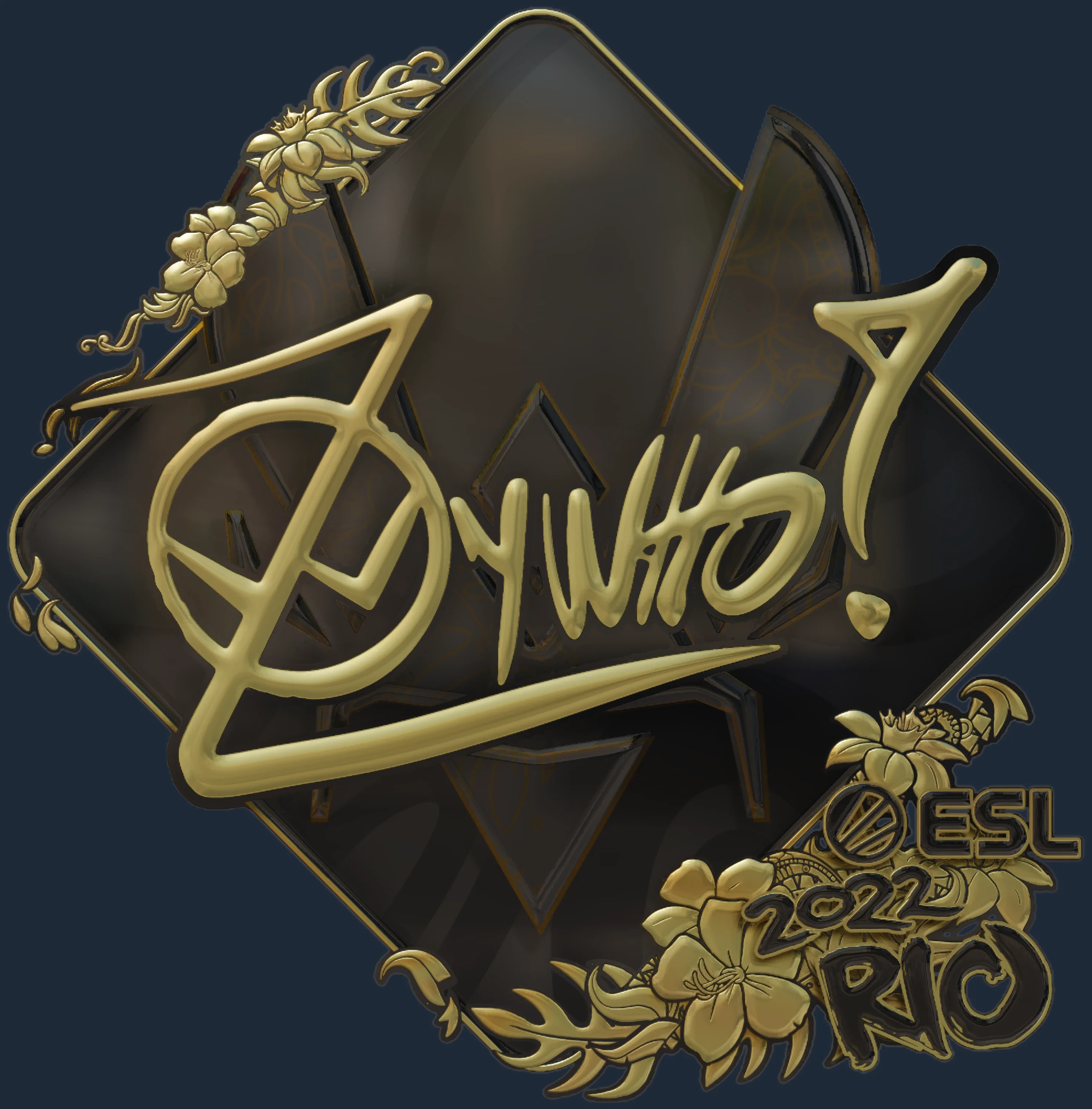 Sticker | ZywOo (Gold) | Rio 2022 Image
