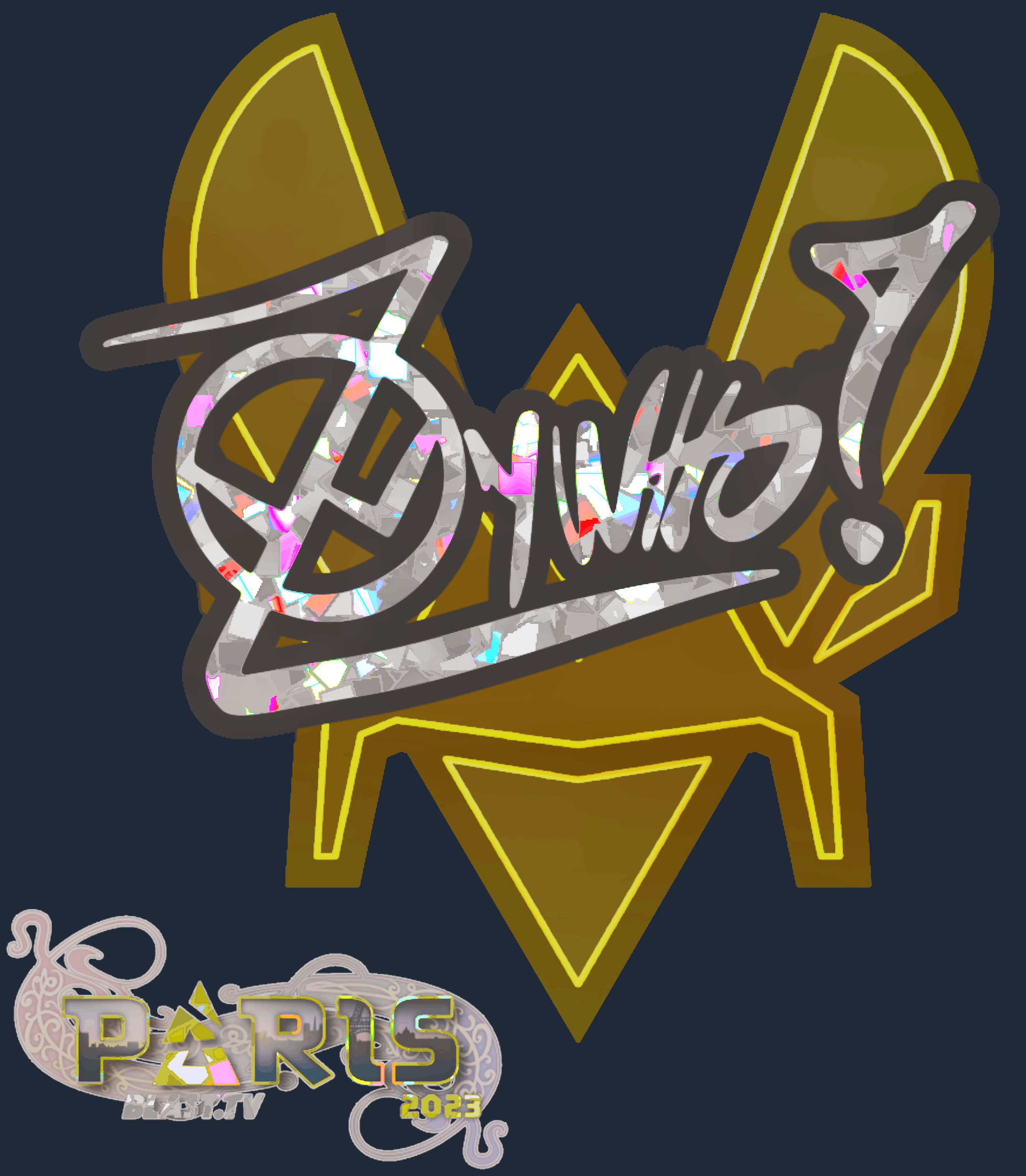 Sticker | ZywOo (Glitter) | Paris 2023 Screenshot