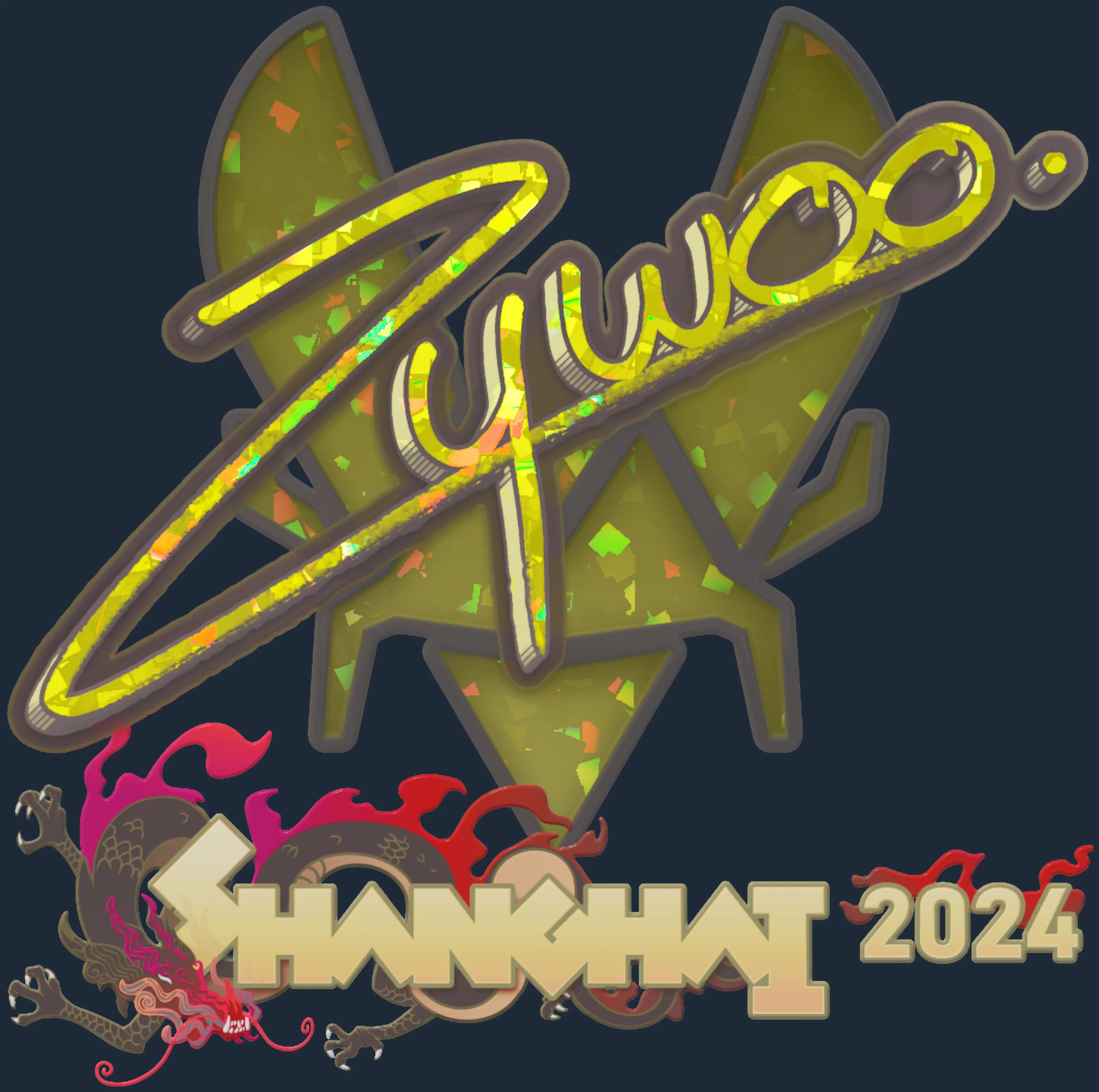 Sticker | ZywOo (Glitter) | Shanghai 2024 Image