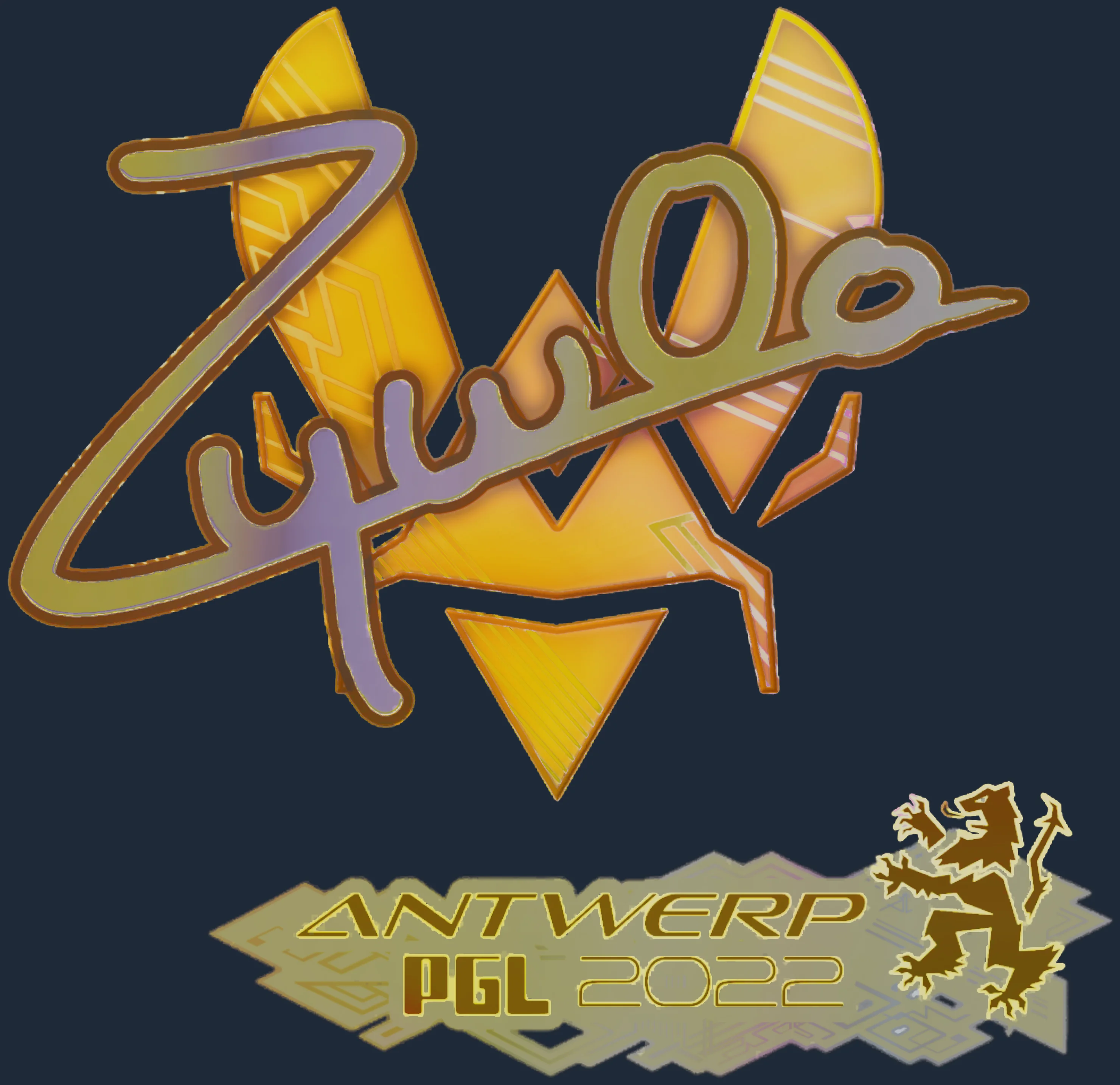 Sticker | ZywOo (Holo) | Antwerp 2022 Image