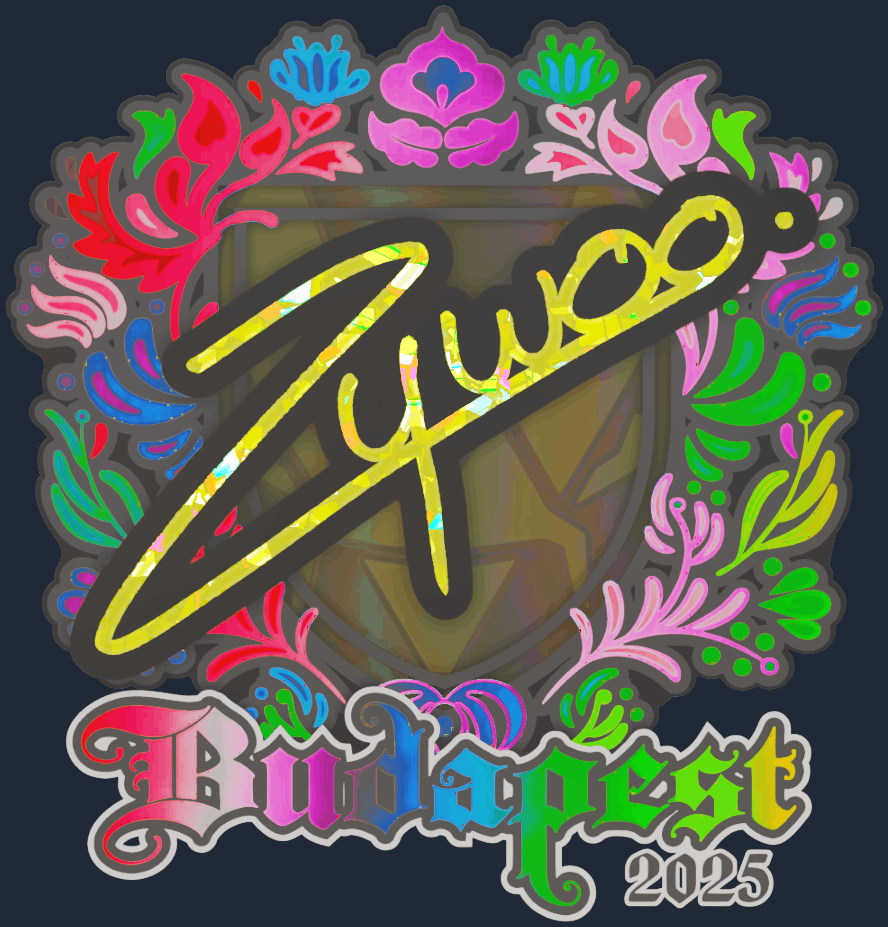 Sticker | ZywOo (Holo) | Budapest 2025 Image