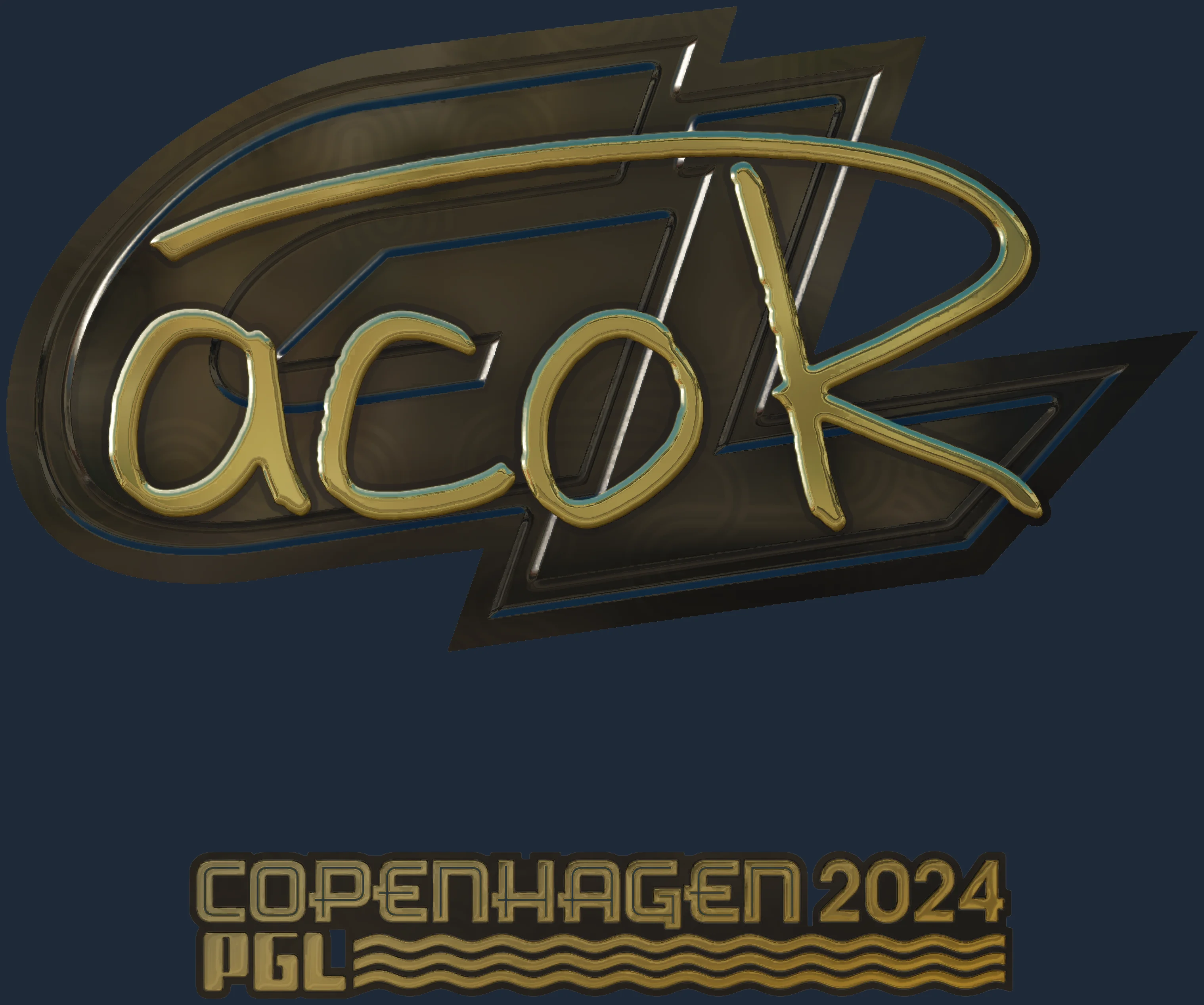 Sticker | acoR (Gold) | Copenhagen 2024 Image
