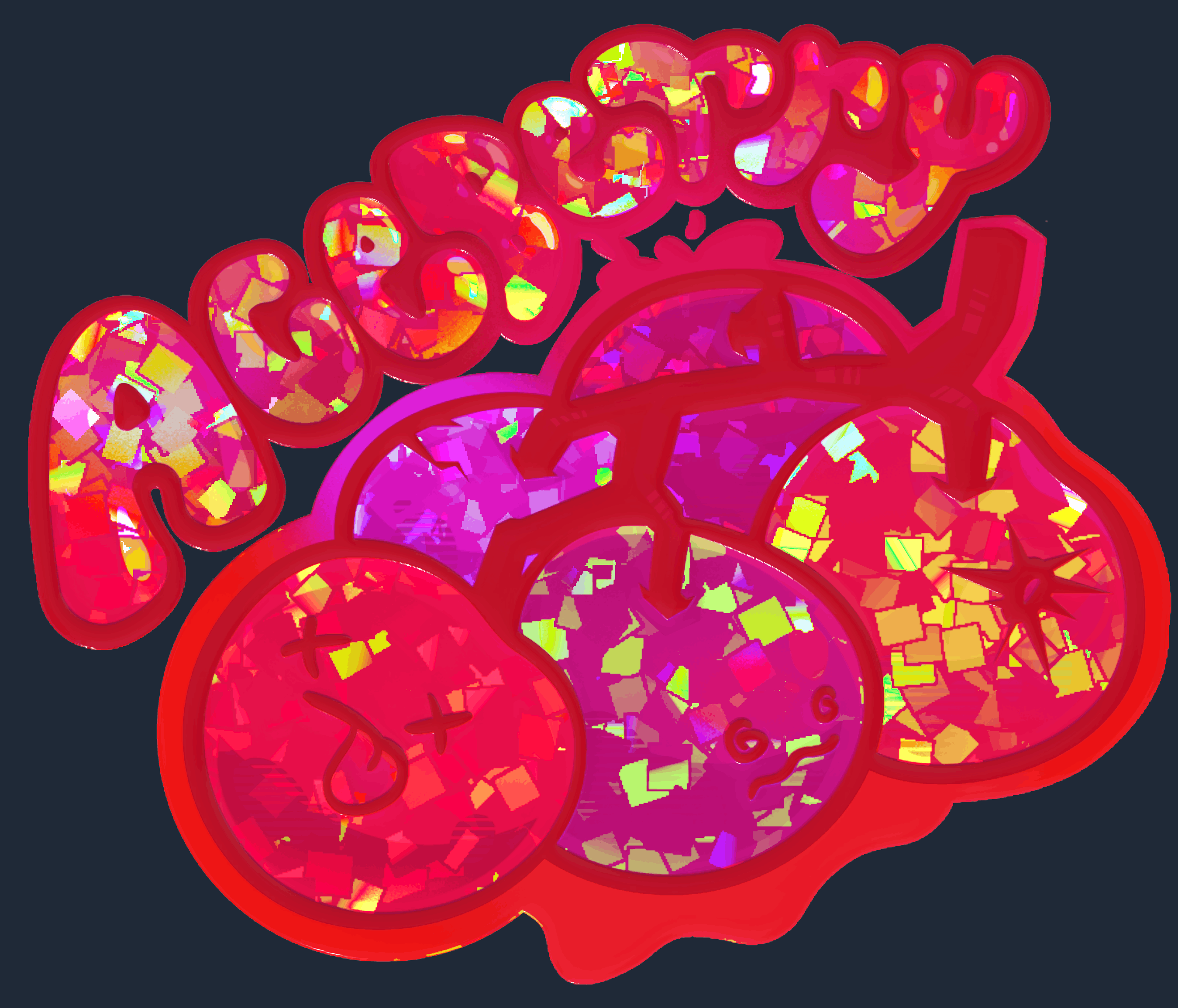 Sticker | Aceberry (Glitter) Image