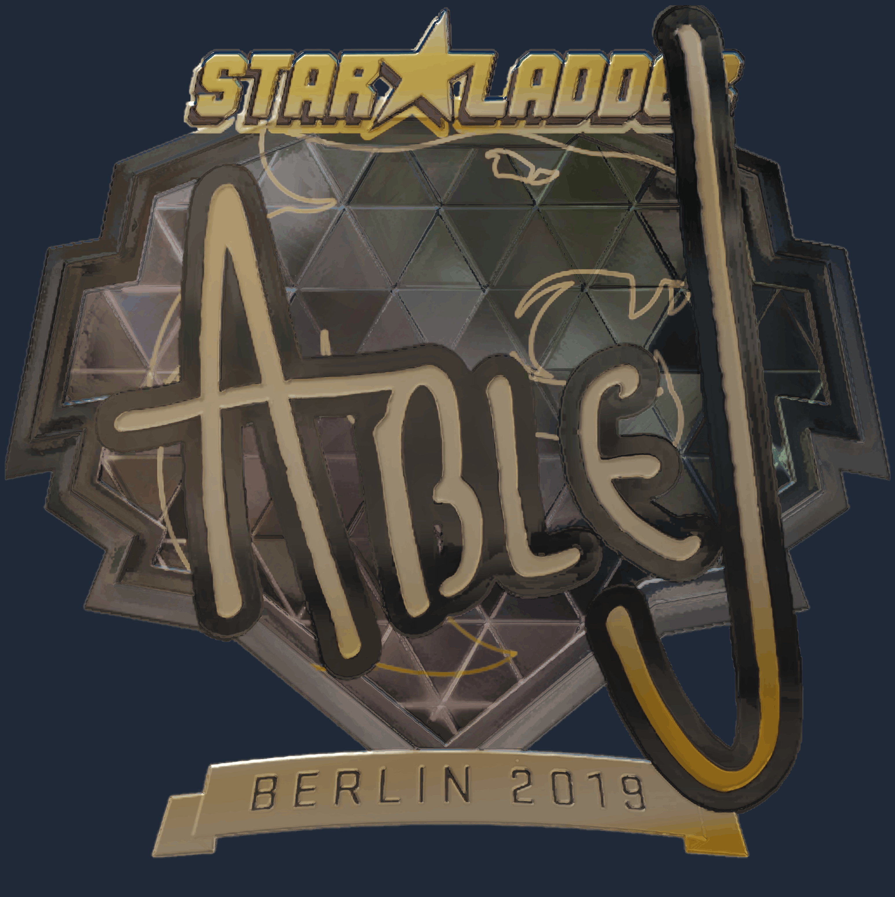 Sticker | ableJ (Gold) | Berlin 2019 Image