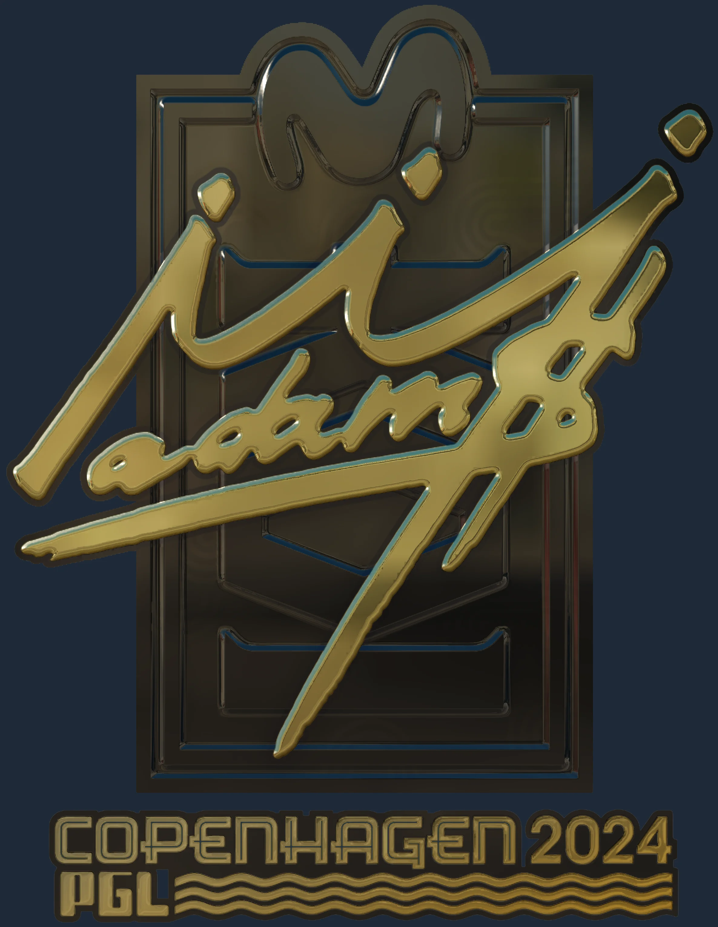 Sticker | adamS (Gold) | Copenhagen 2024 Image