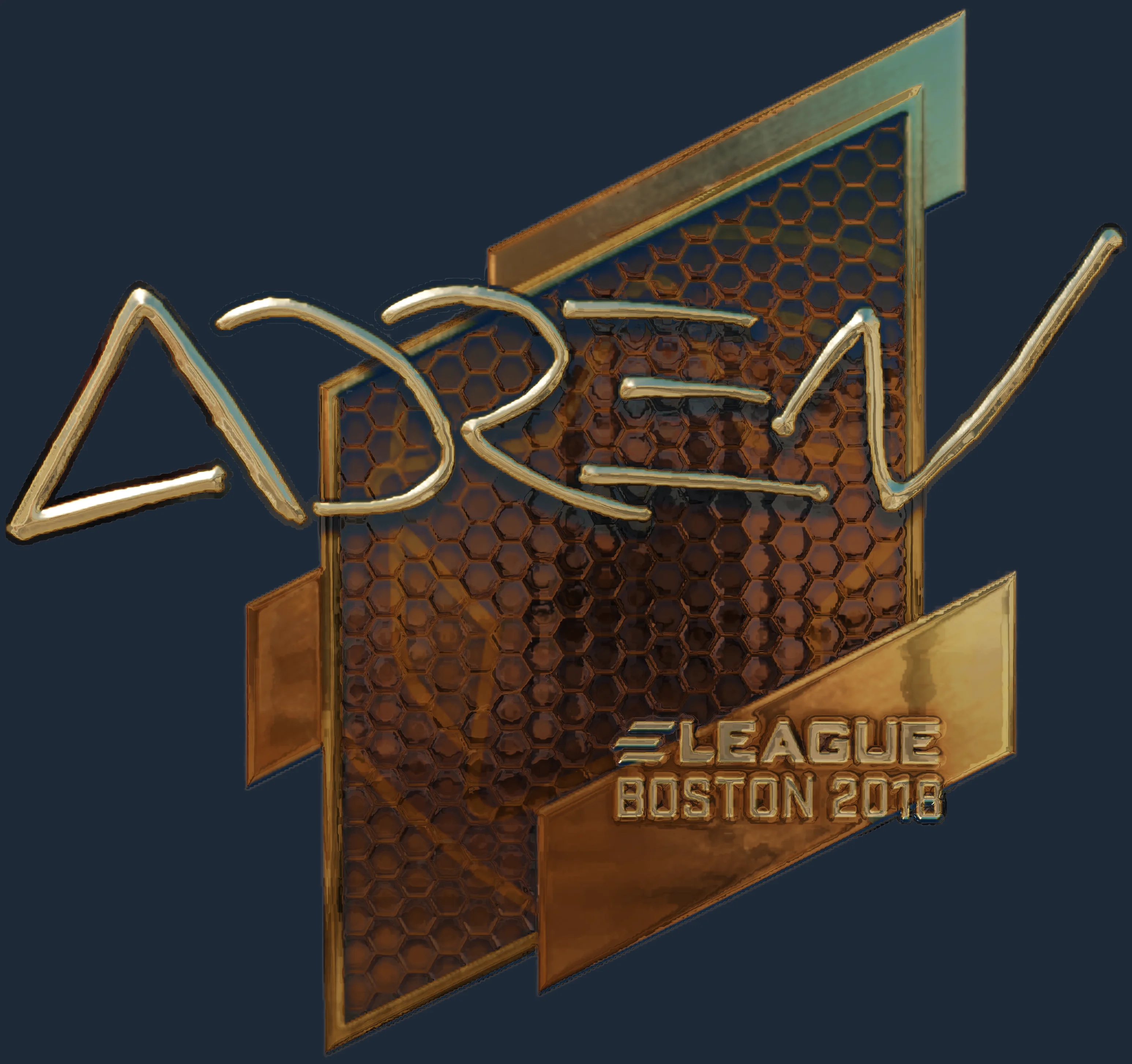 Sticker | AdreN (Gold) | Boston 2018 Image