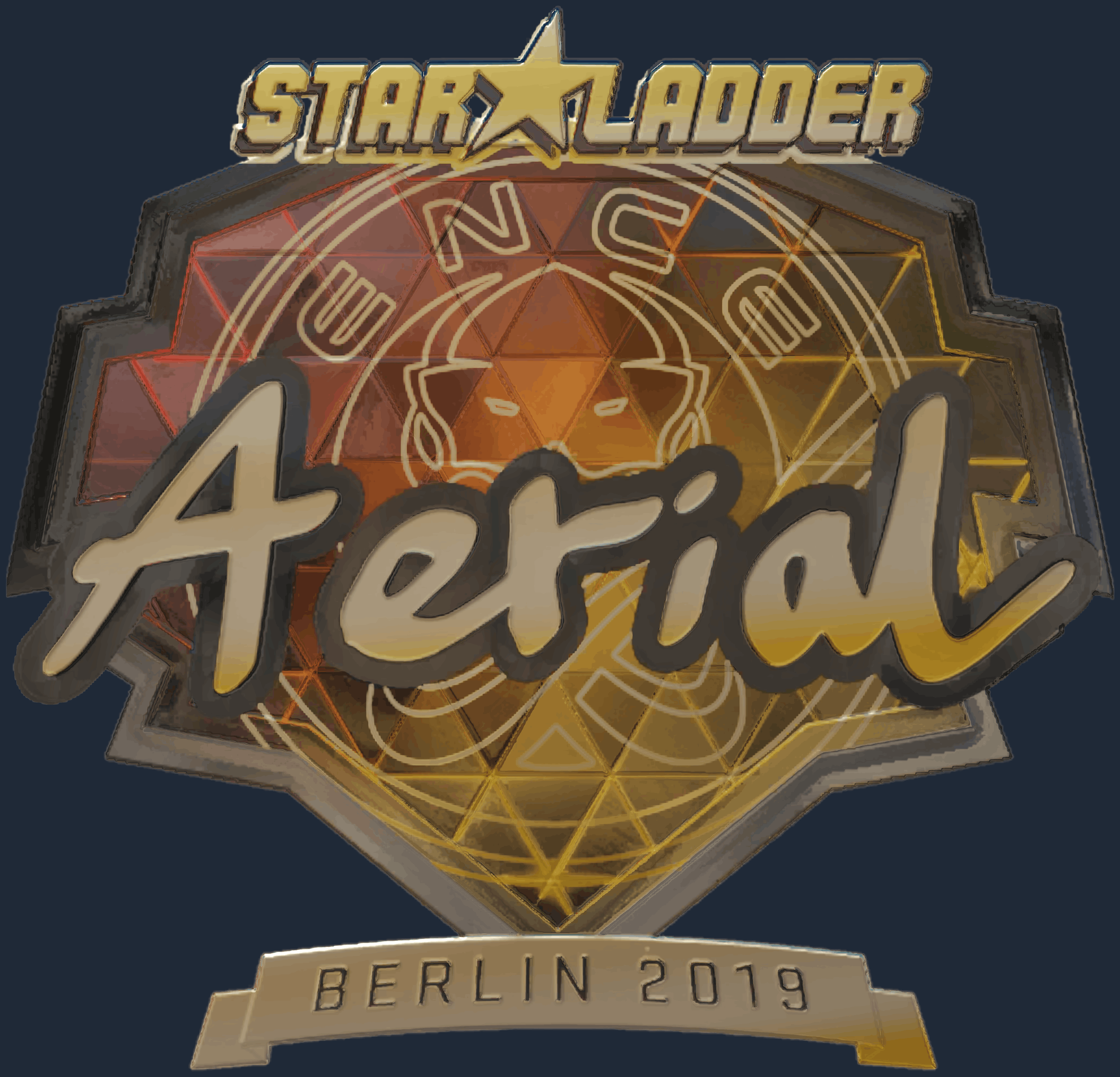 Sticker | Aerial (Gold) | Berlin 2019 Image