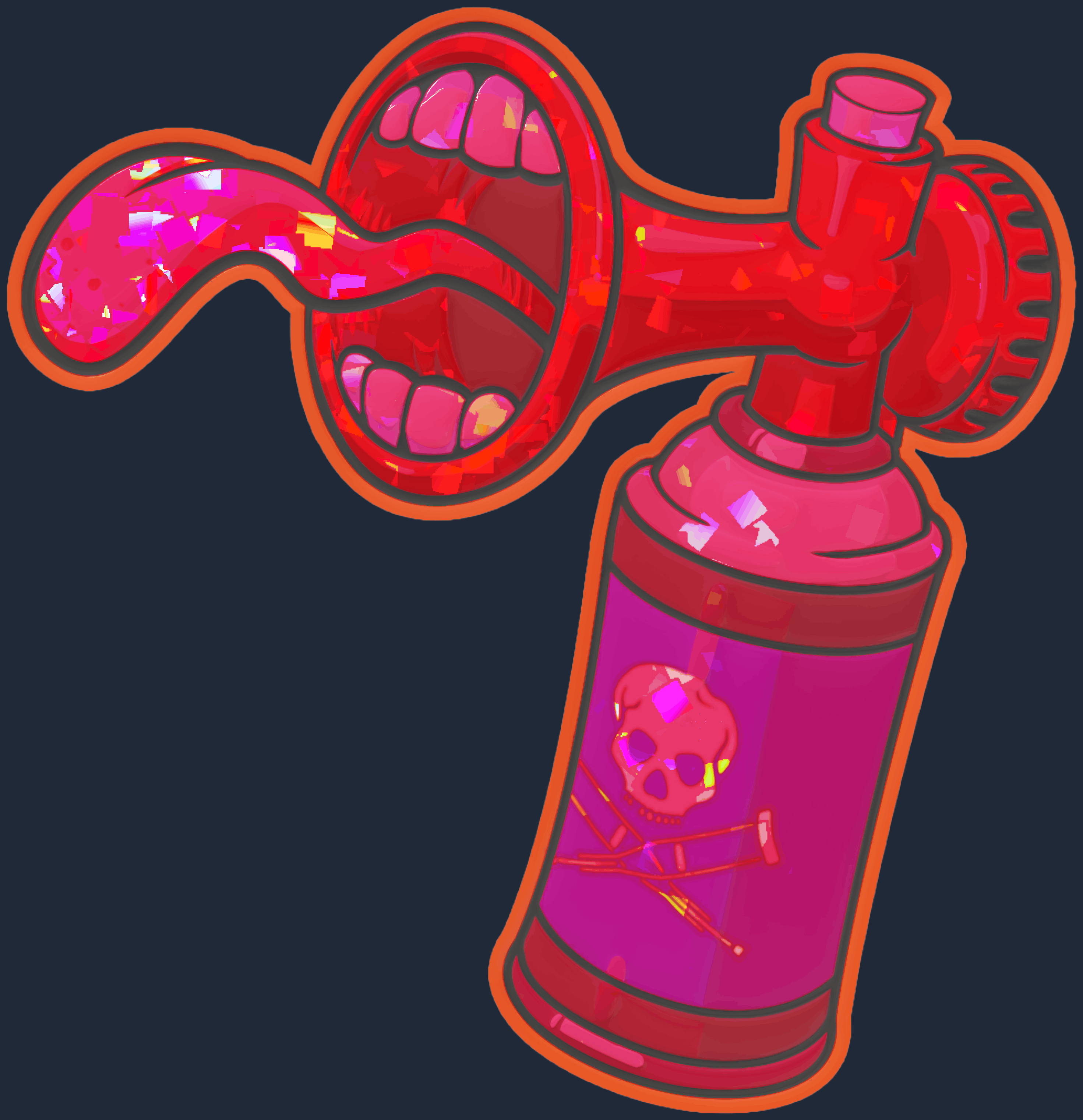Sticker | Airhorn (Glitter) Image