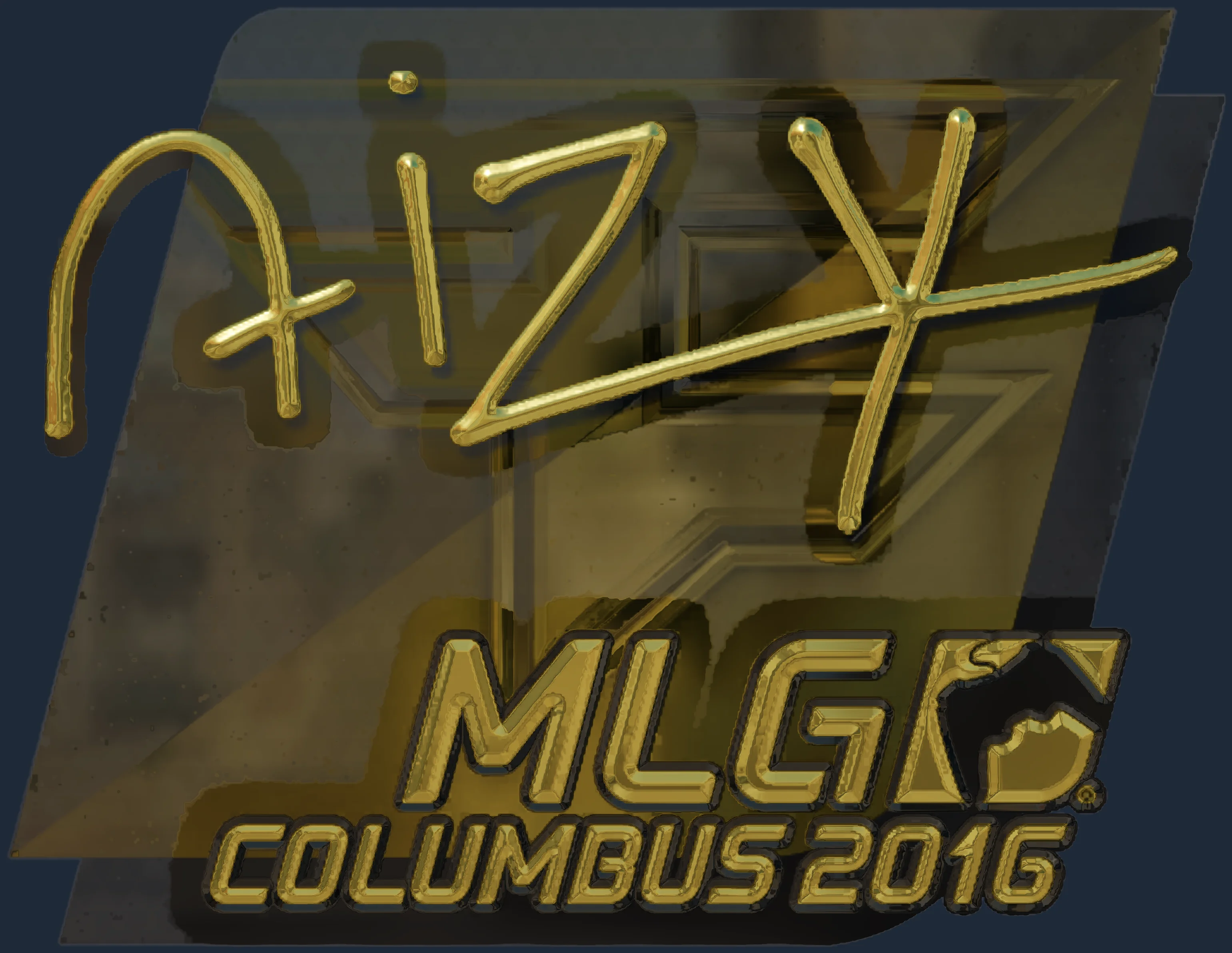 Sticker | aizy (Gold) | MLG Columbus 2016 Image