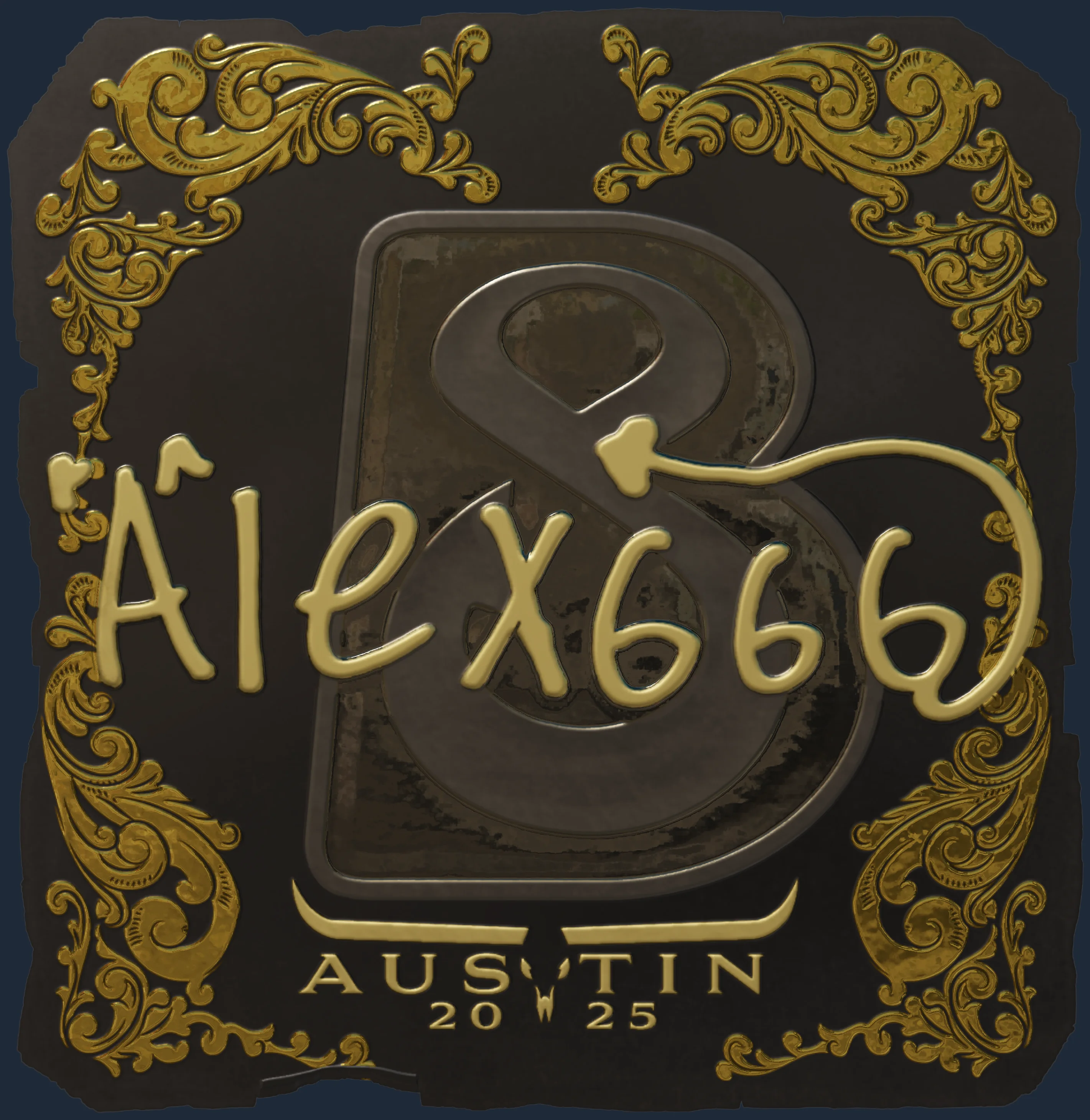 Sticker | alex666 (Gold) | Austin 2025 Image