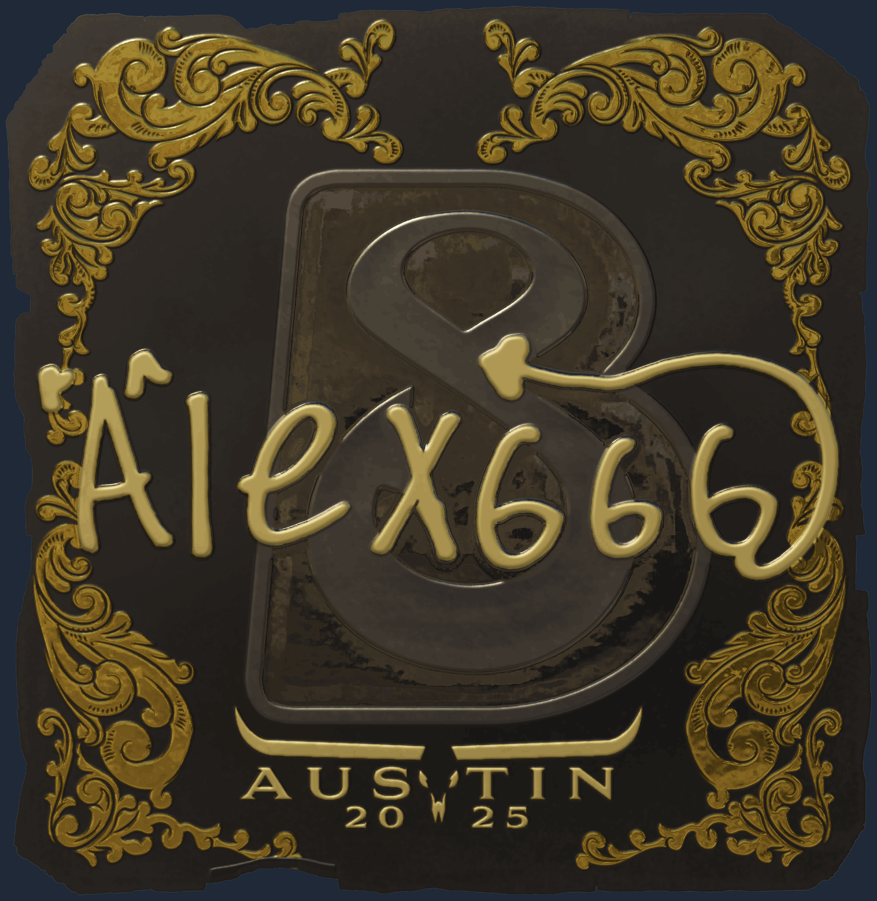 Sticker | alex666 (Gold) | Austin 2025 Image
