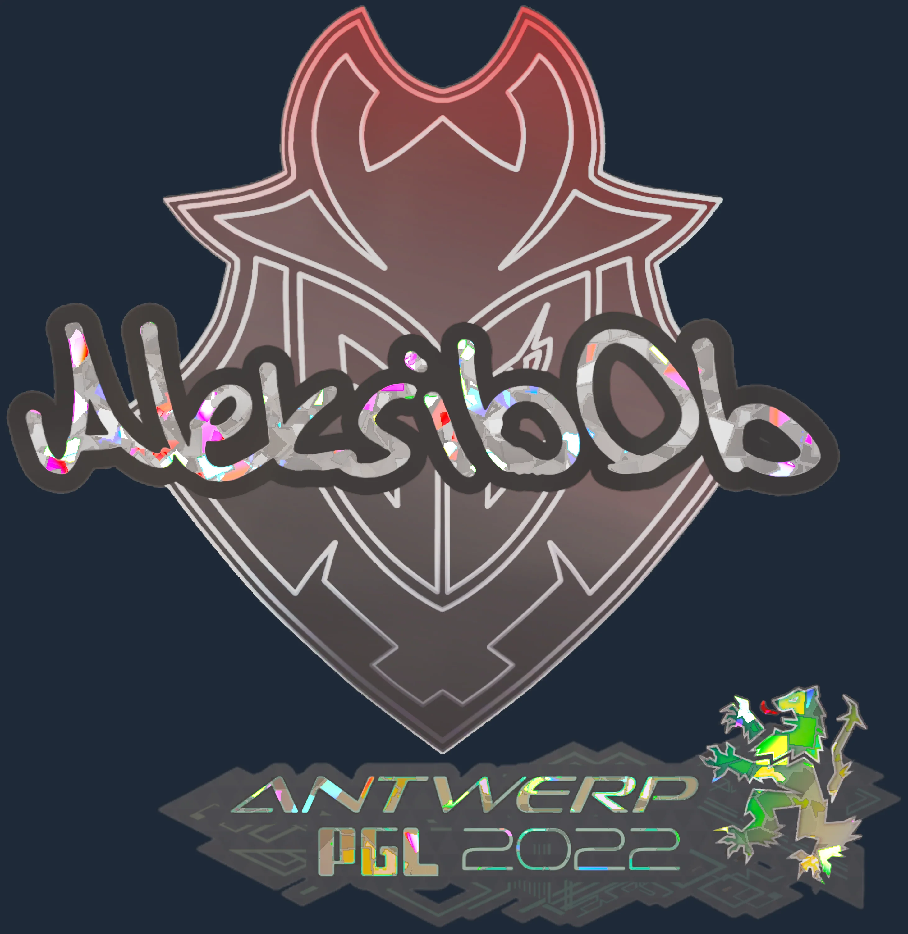 Sticker | Aleksib (Glitter) | Antwerp 2022 Image