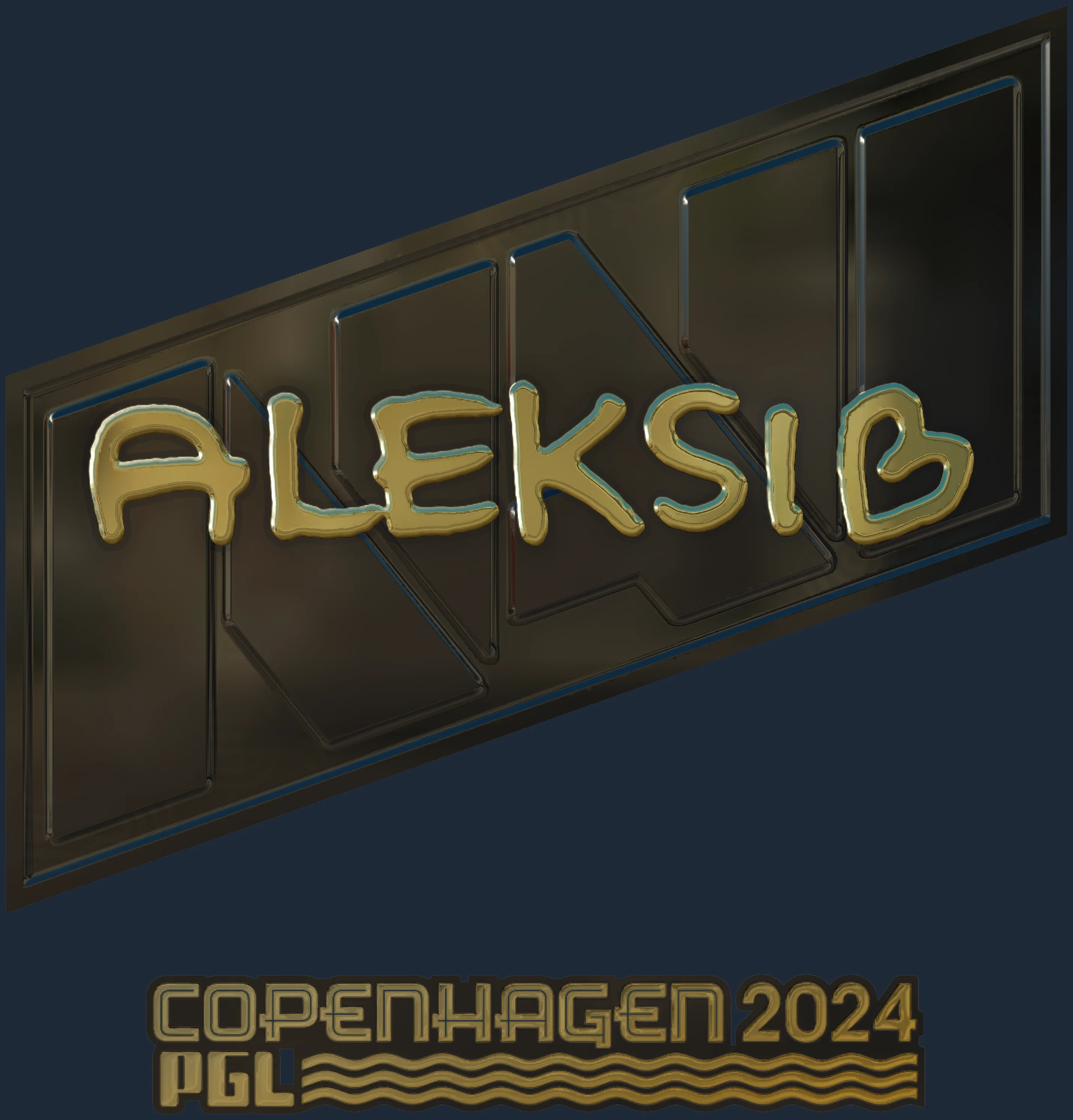 Sticker | Aleksib (Gold) | Copenhagen 2024 Image