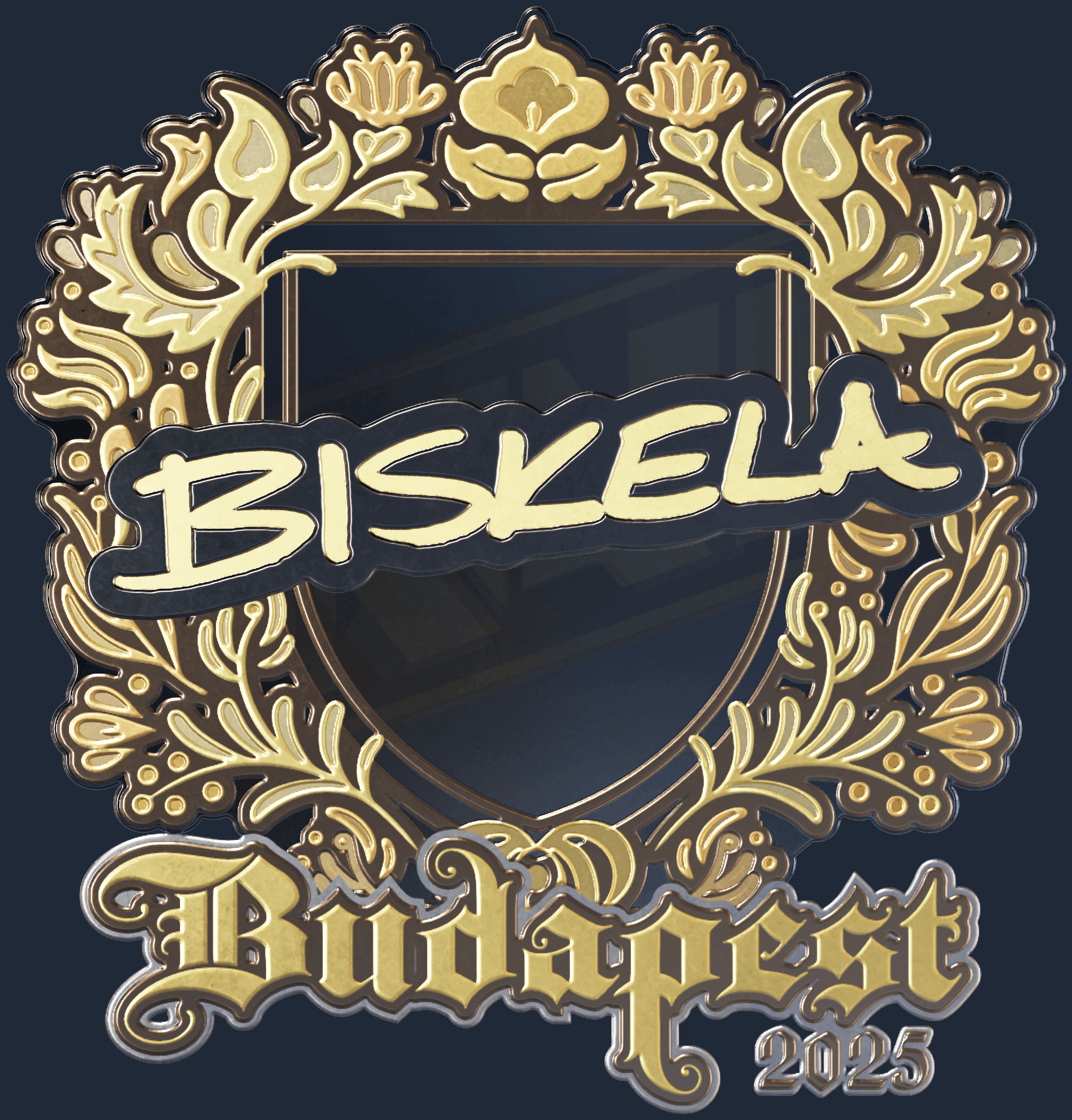 Sticker | Aleksib (Gold) | Budapest 2025 Image