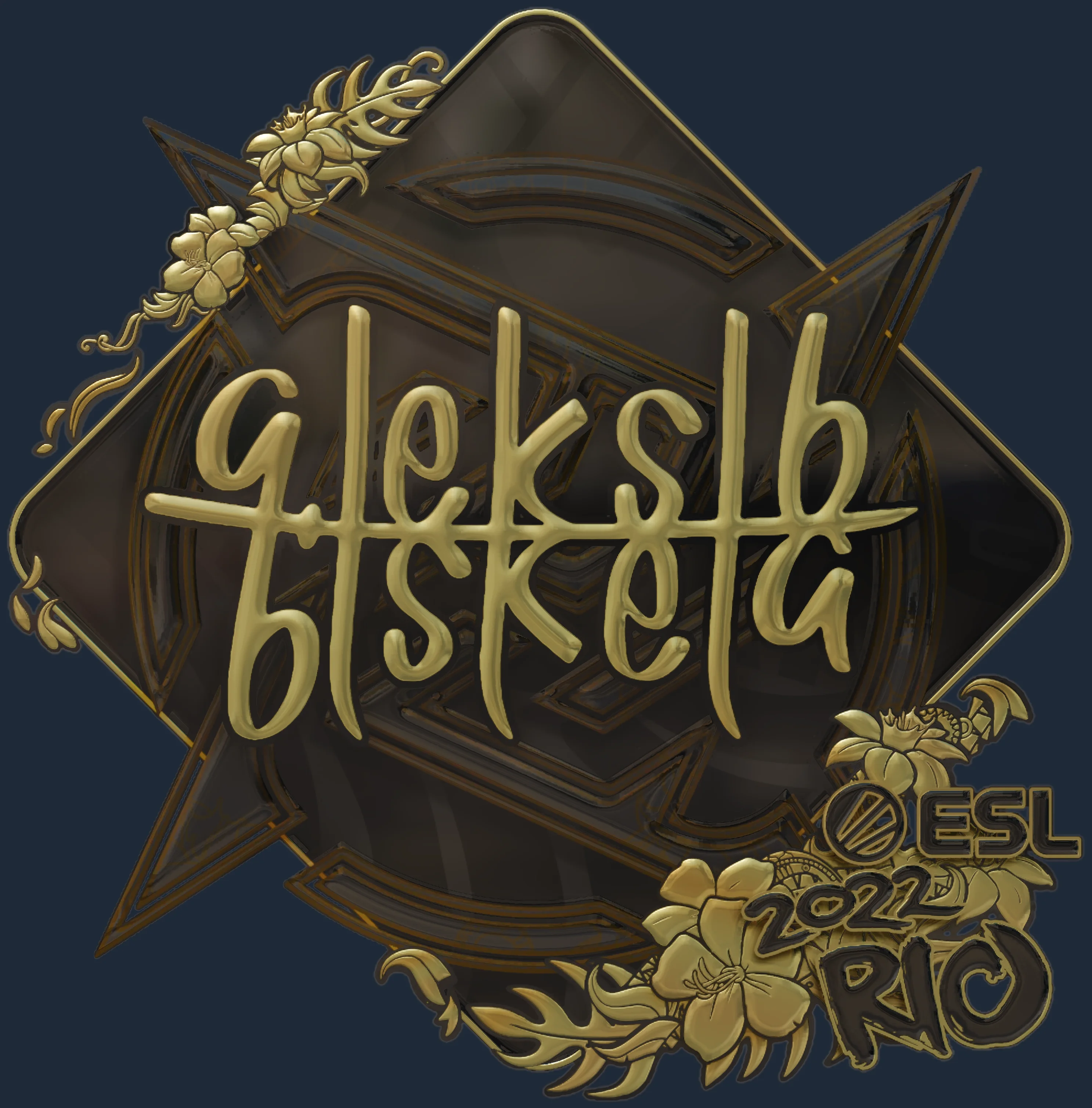 Sticker | Aleksib (Gold) | Rio 2022 Image