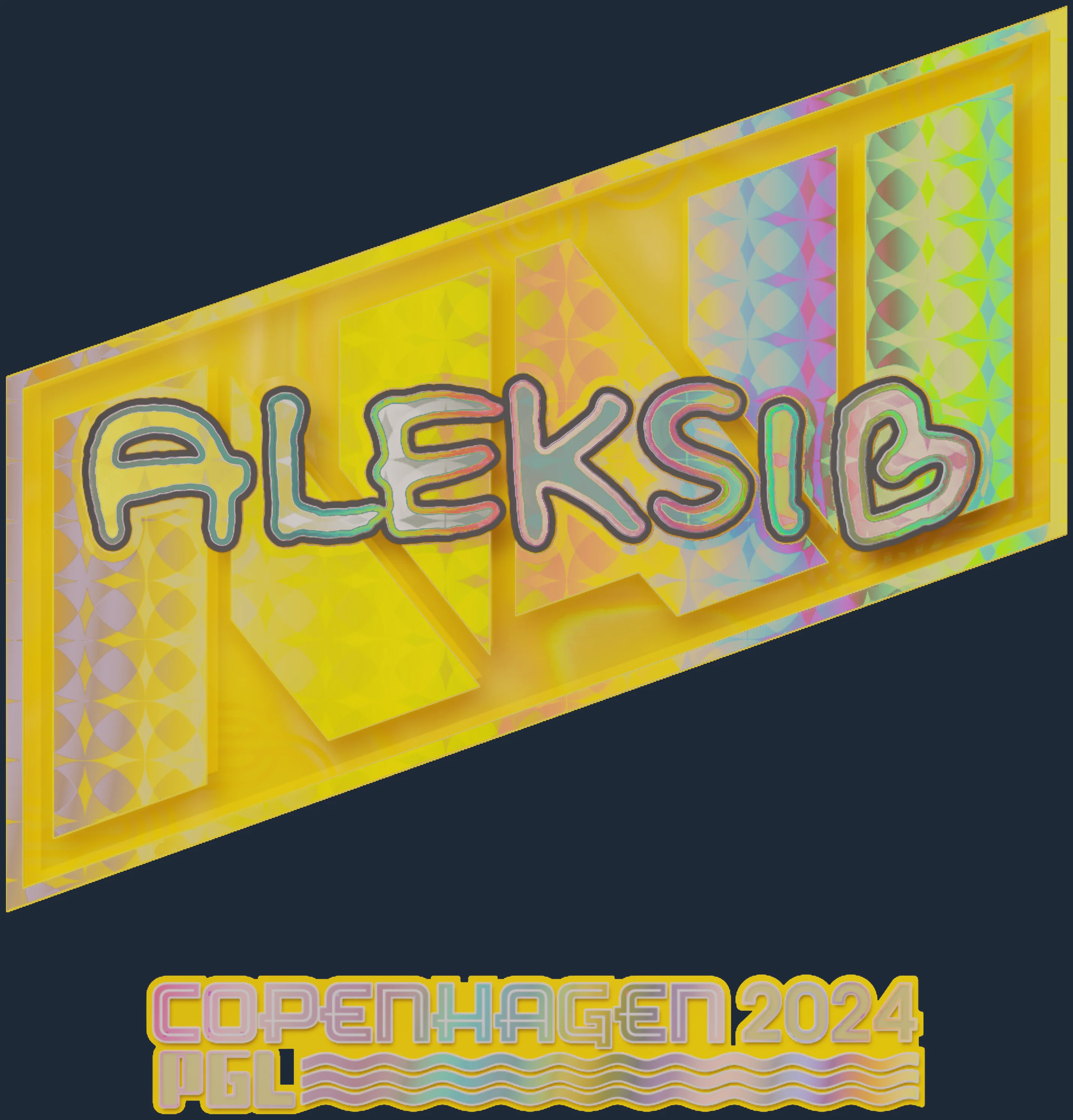 Sticker | Aleksib (Holo) | Copenhagen 2024 Image