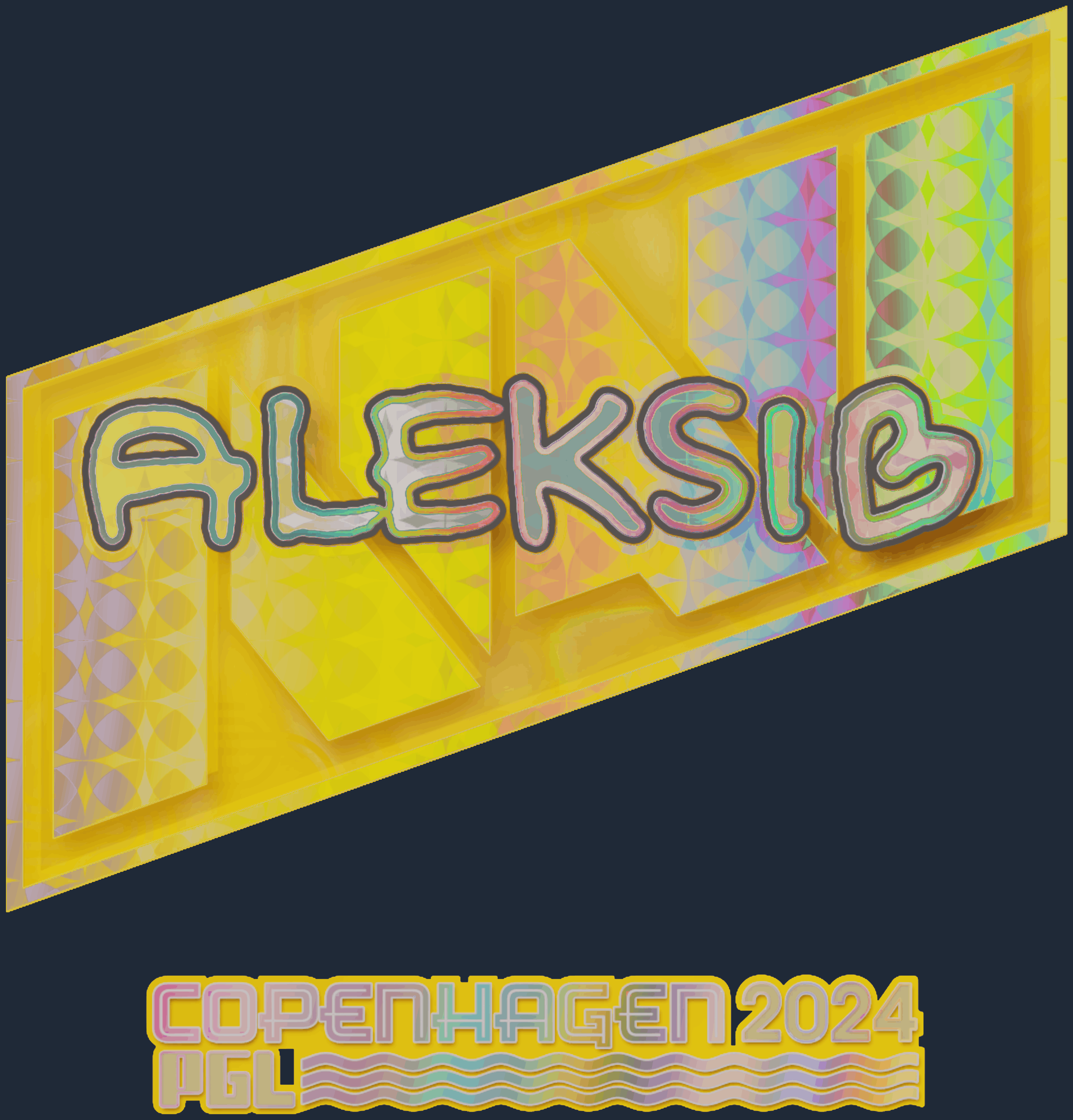 Sticker | Aleksib (Holo) | Copenhagen 2024 Image