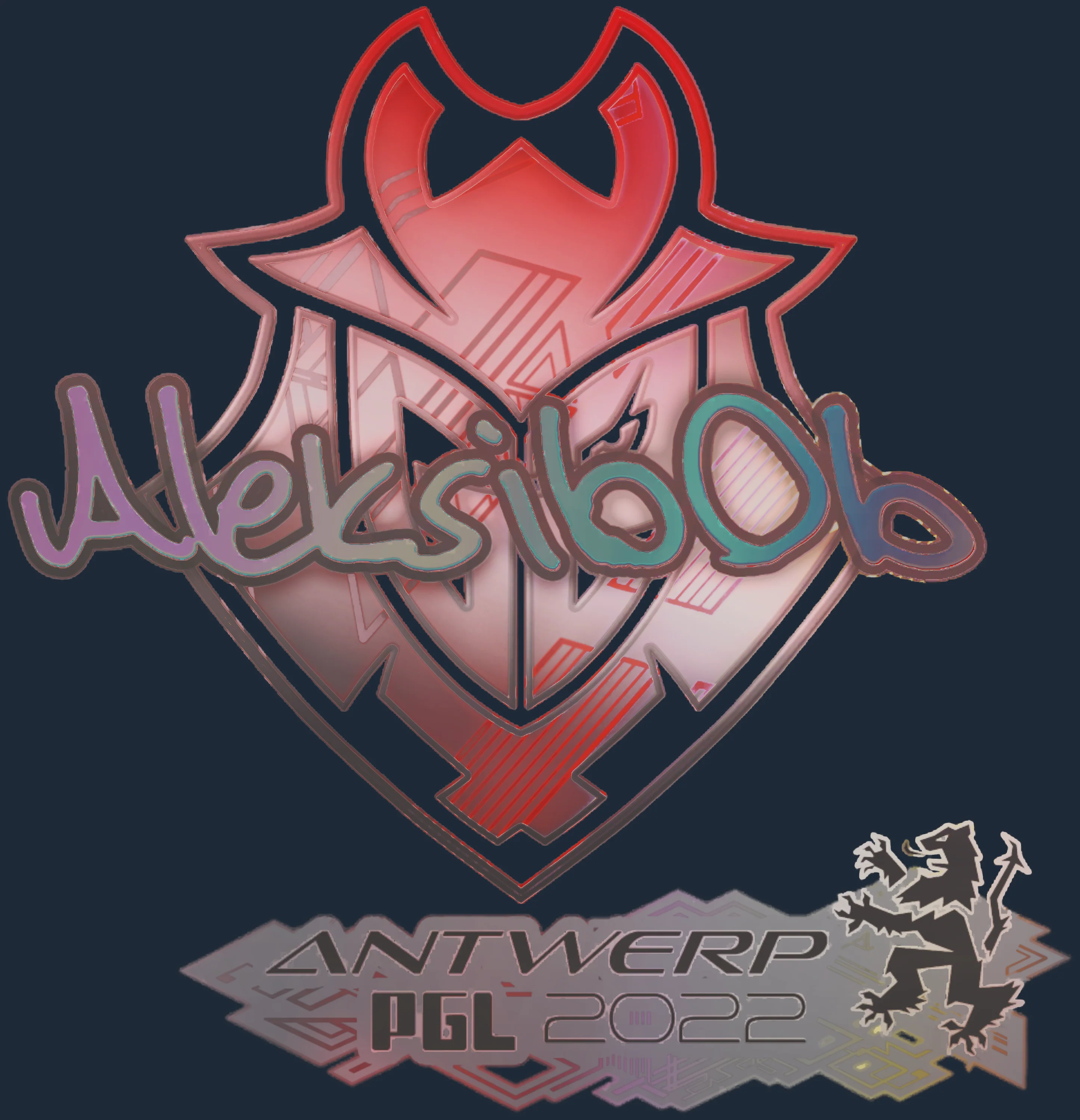 Sticker | Aleksib (Holo) | Antwerp 2022 Image