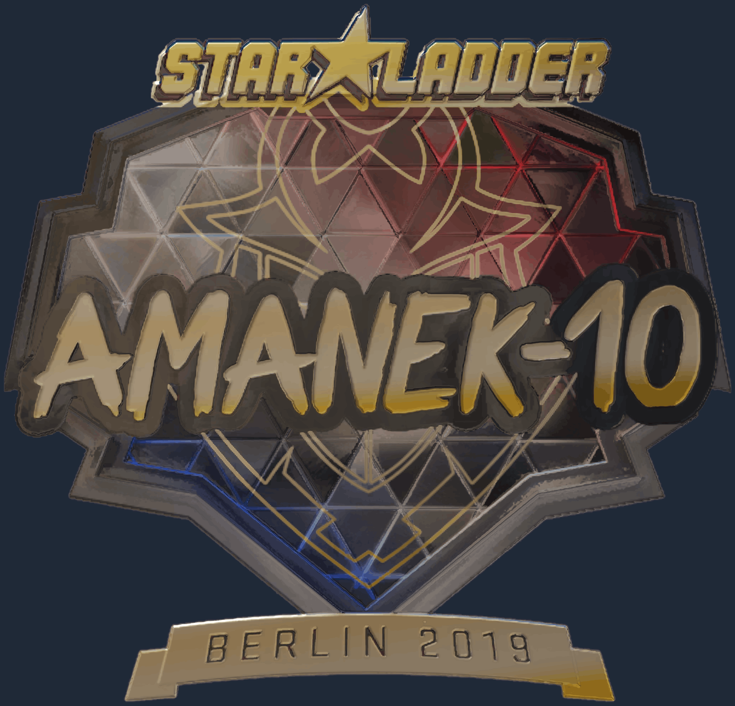 Sticker | AmaNEk (Gold) | Berlin 2019 Image