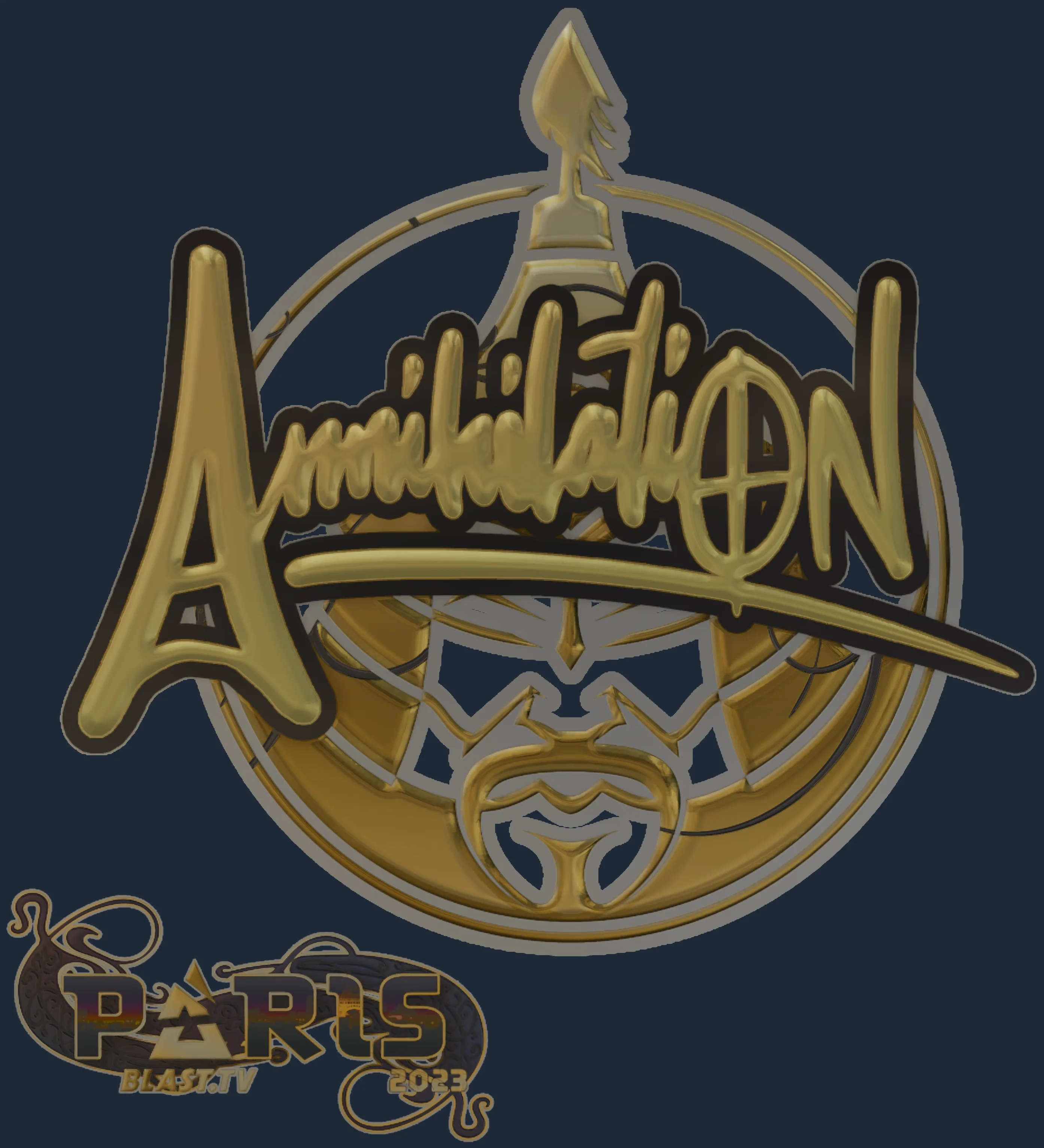 Sticker | ANNIHILATION (Gold) | Paris 2023 Image
