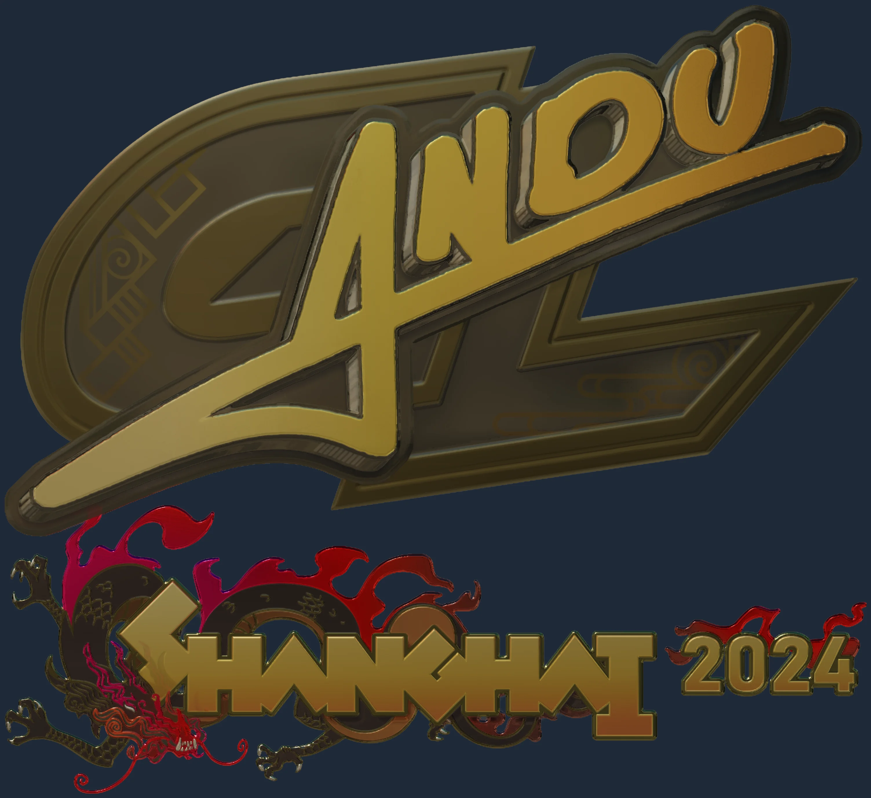 Sticker | aNdu (Gold) | Shanghai 2024 Image