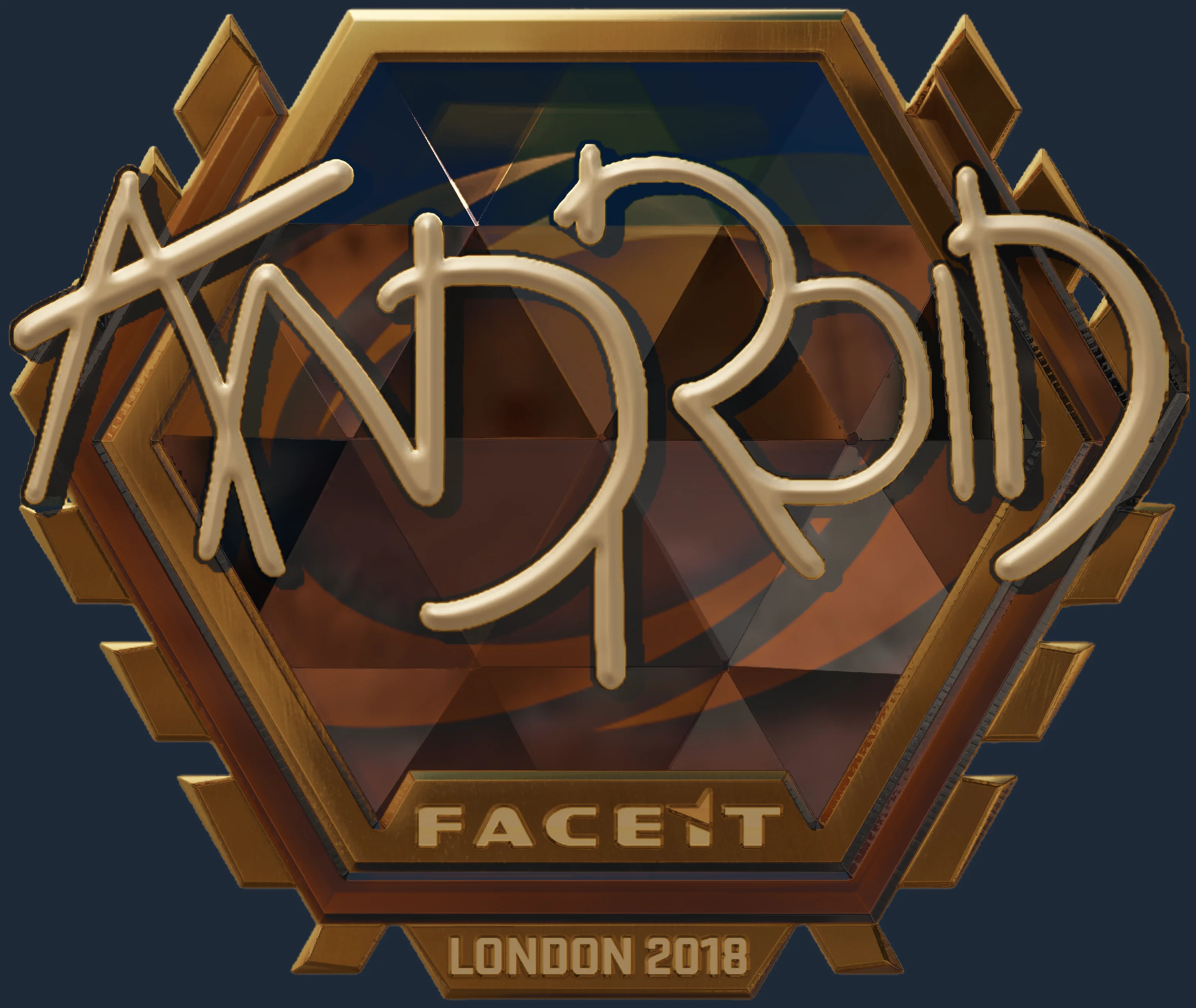 Sticker | ANDROID (Gold) | London 2018 Image