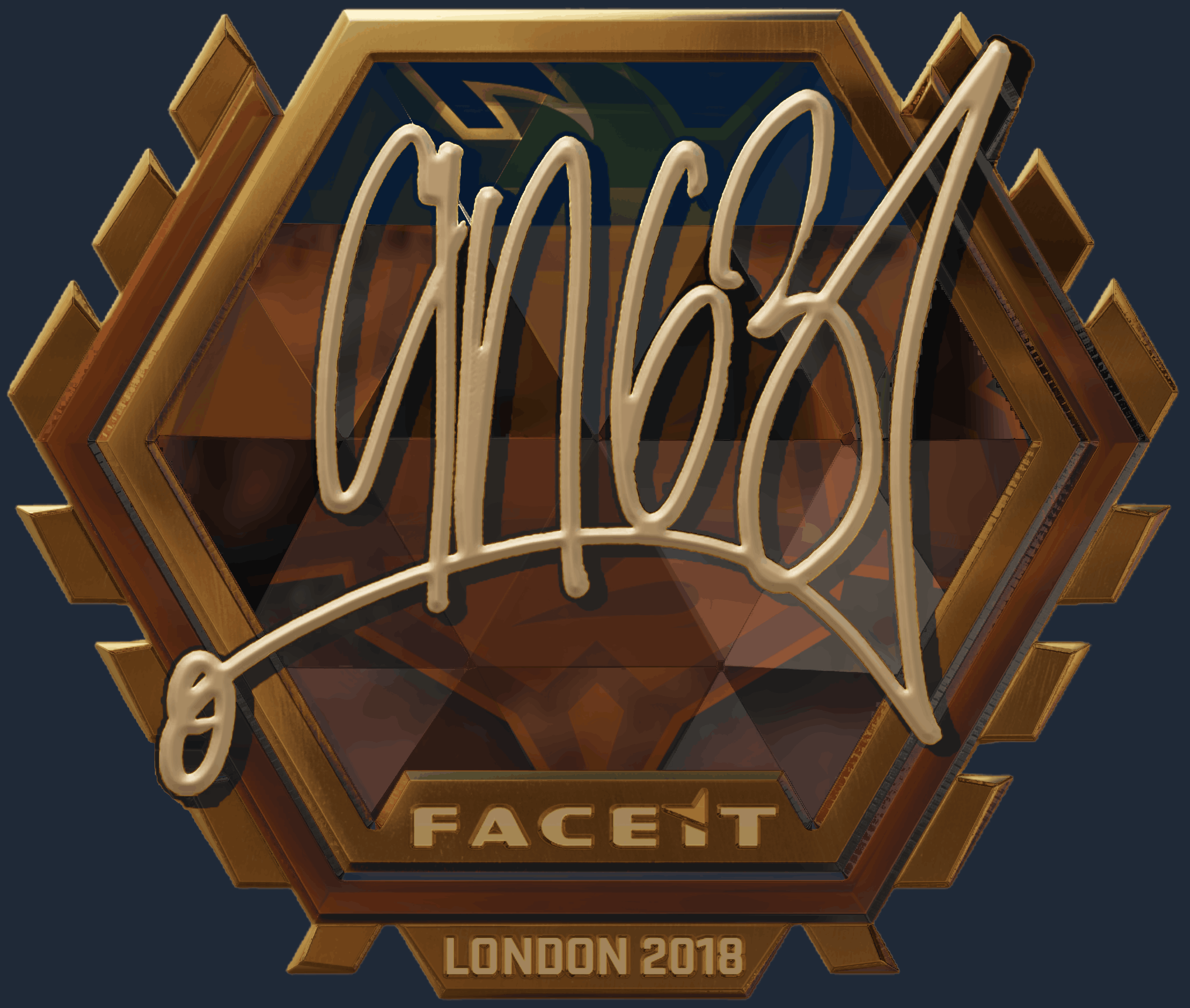 Sticker | ANGE1 (Gold) | London 2018 Screenshot