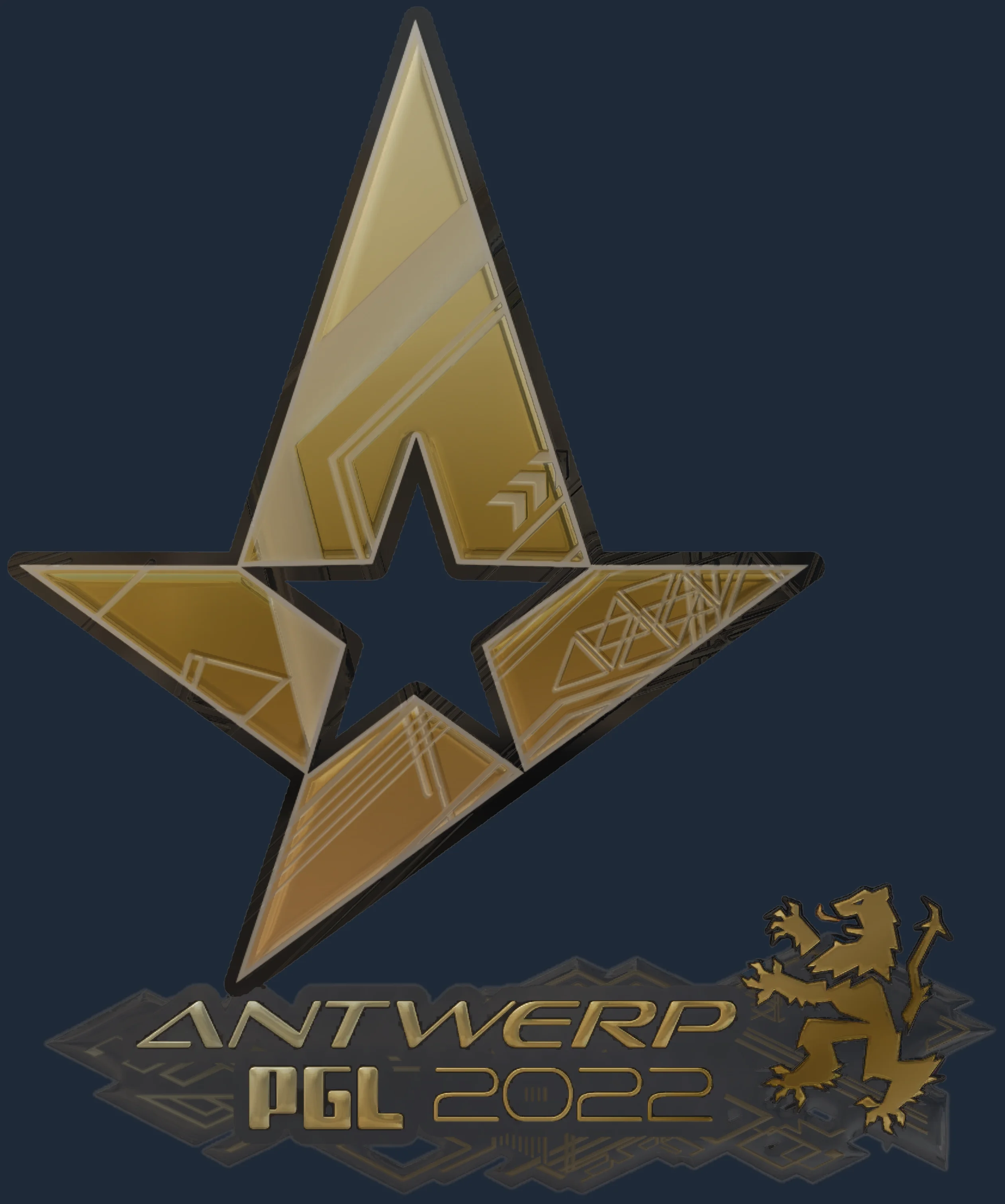Sticker | Astralis (Gold) | Antwerp 2022 Image