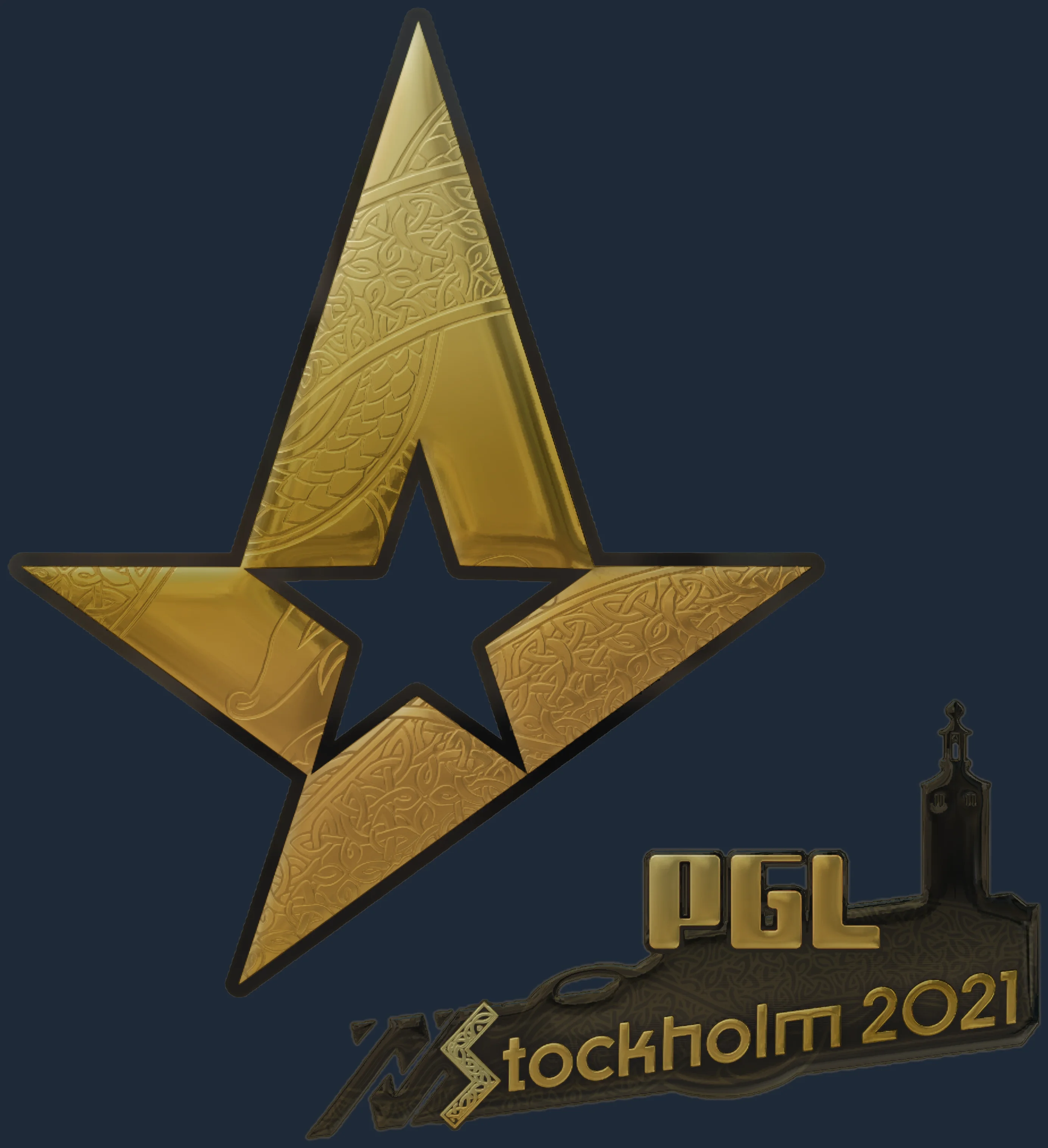 Sticker | Astralis (Gold) | Stockholm 2021 Image