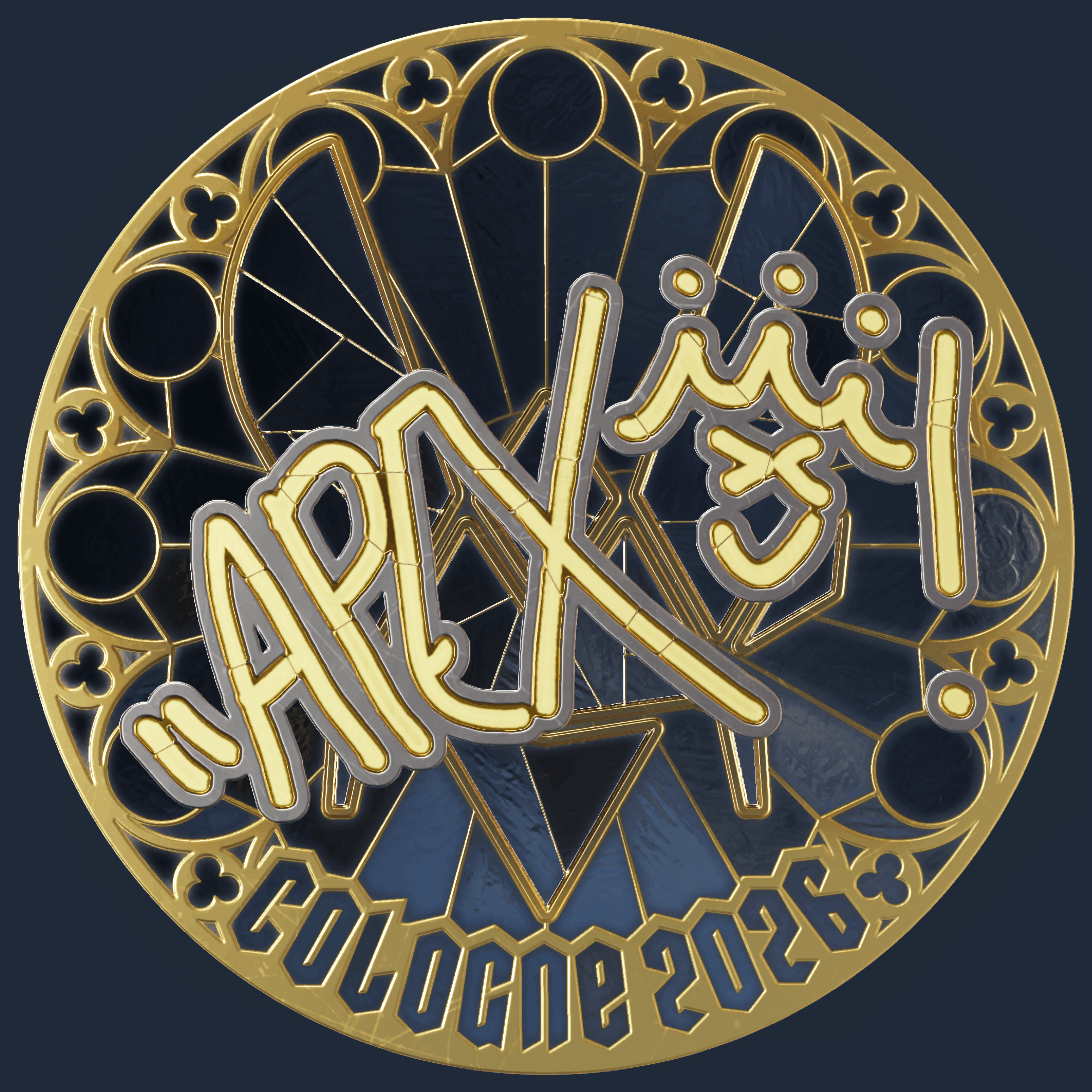 Sticker | apEX (Gold) | Cologne 2026 Image