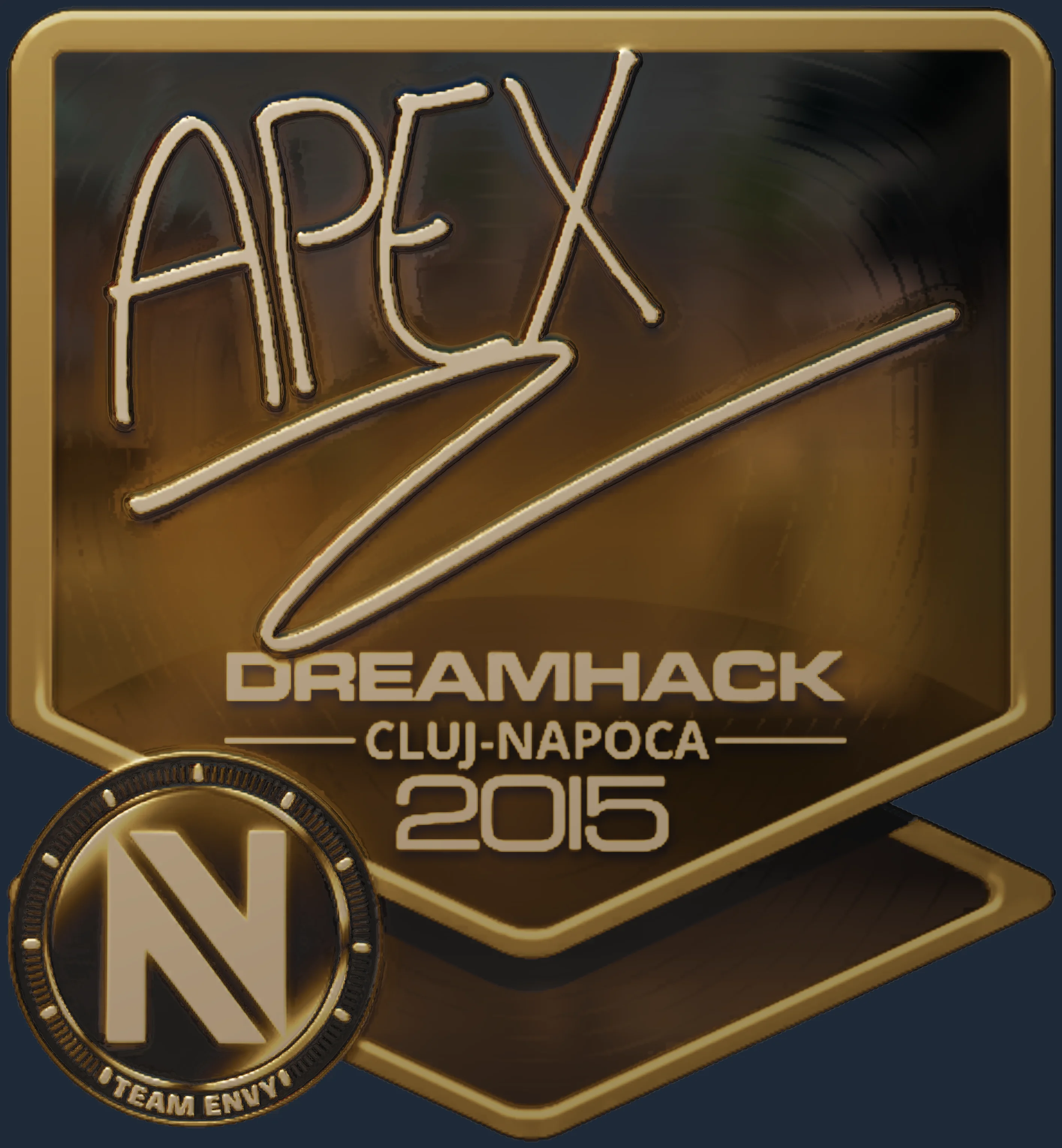 Sticker | apEX (Gold) | Cluj-Napoca 2015 Image