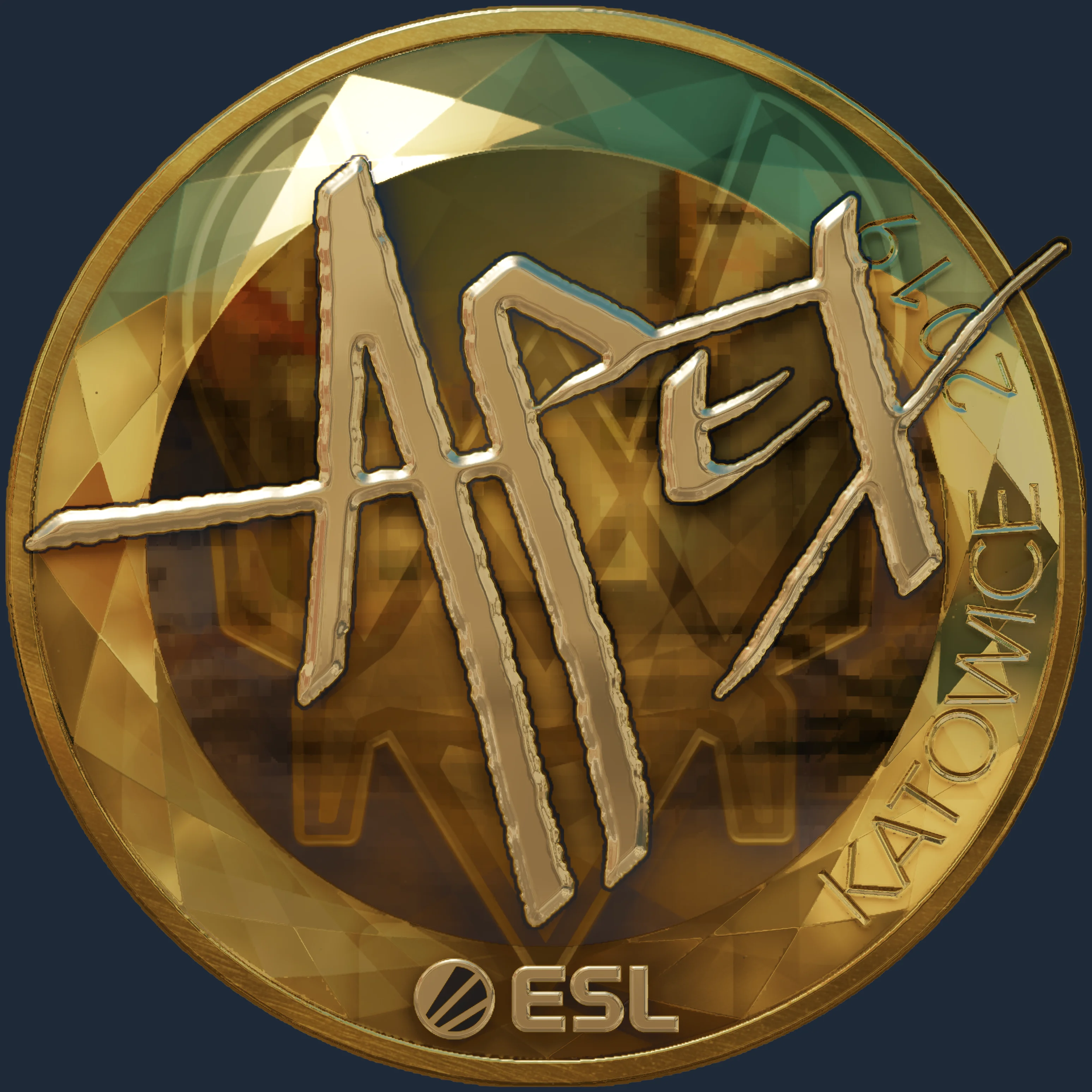 Sticker | apEX (Gold) | Katowice 2019 Image