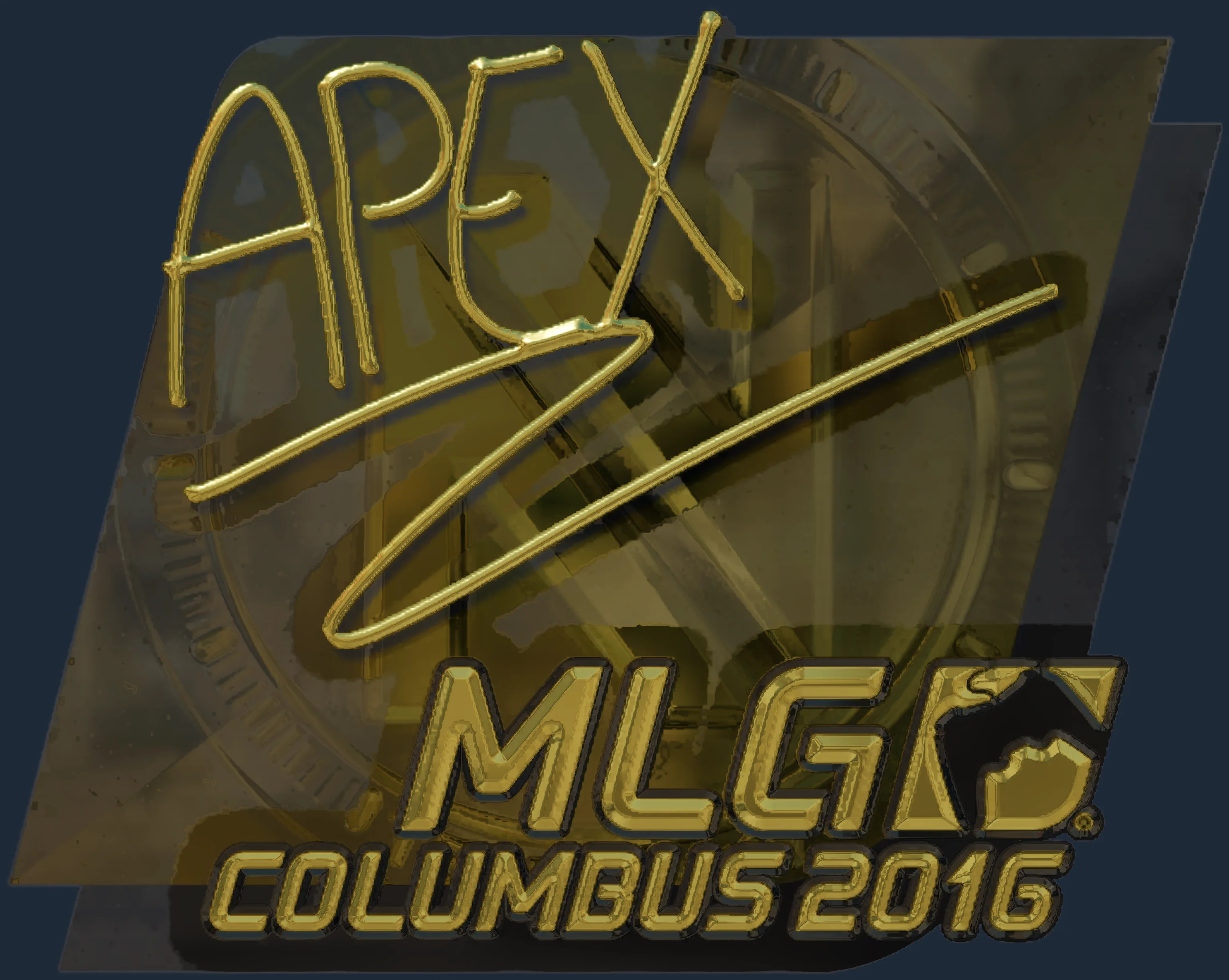 Sticker | apEX (Gold) | MLG Columbus 2016 Image