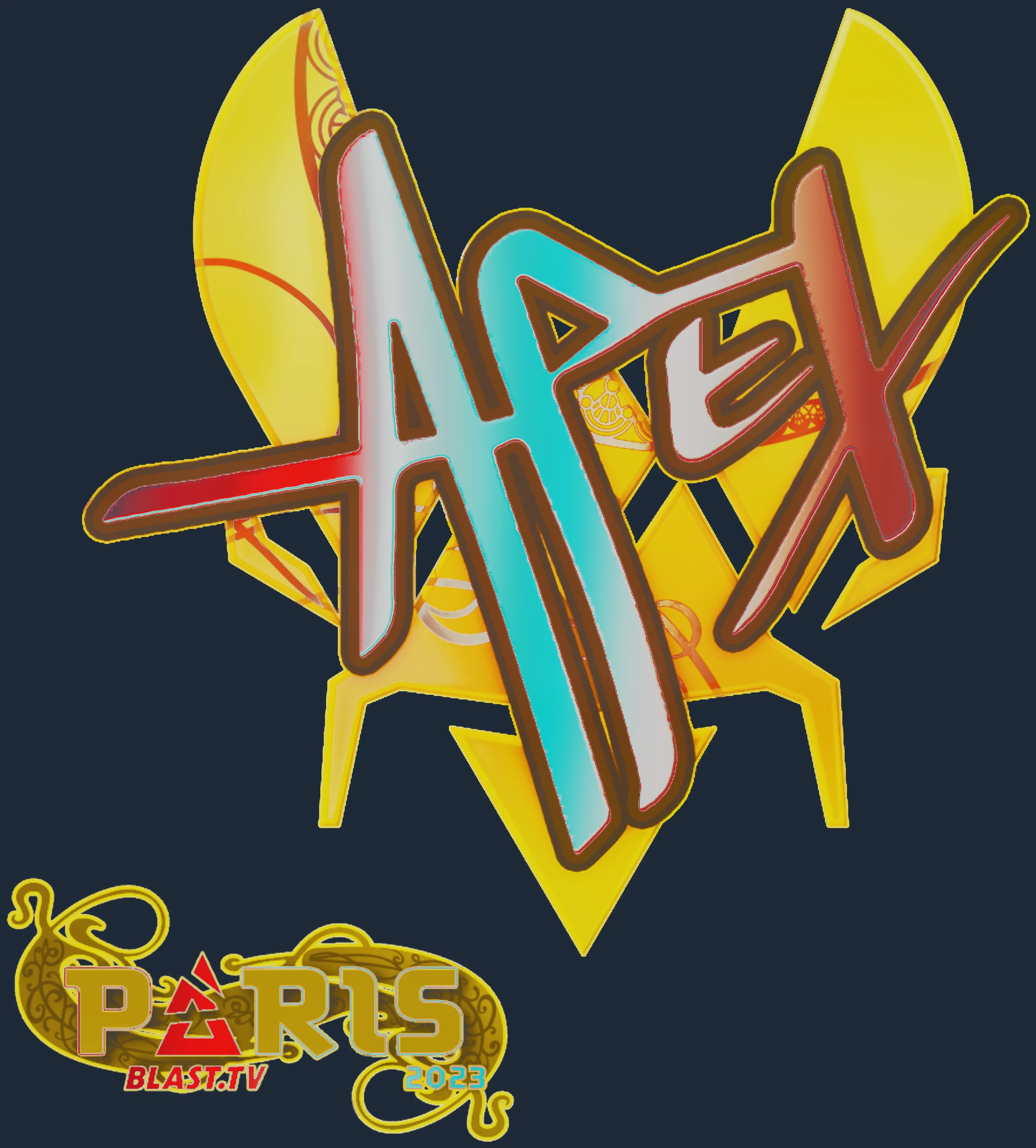 Sticker | apEX (Holo) | Paris 2023 Image