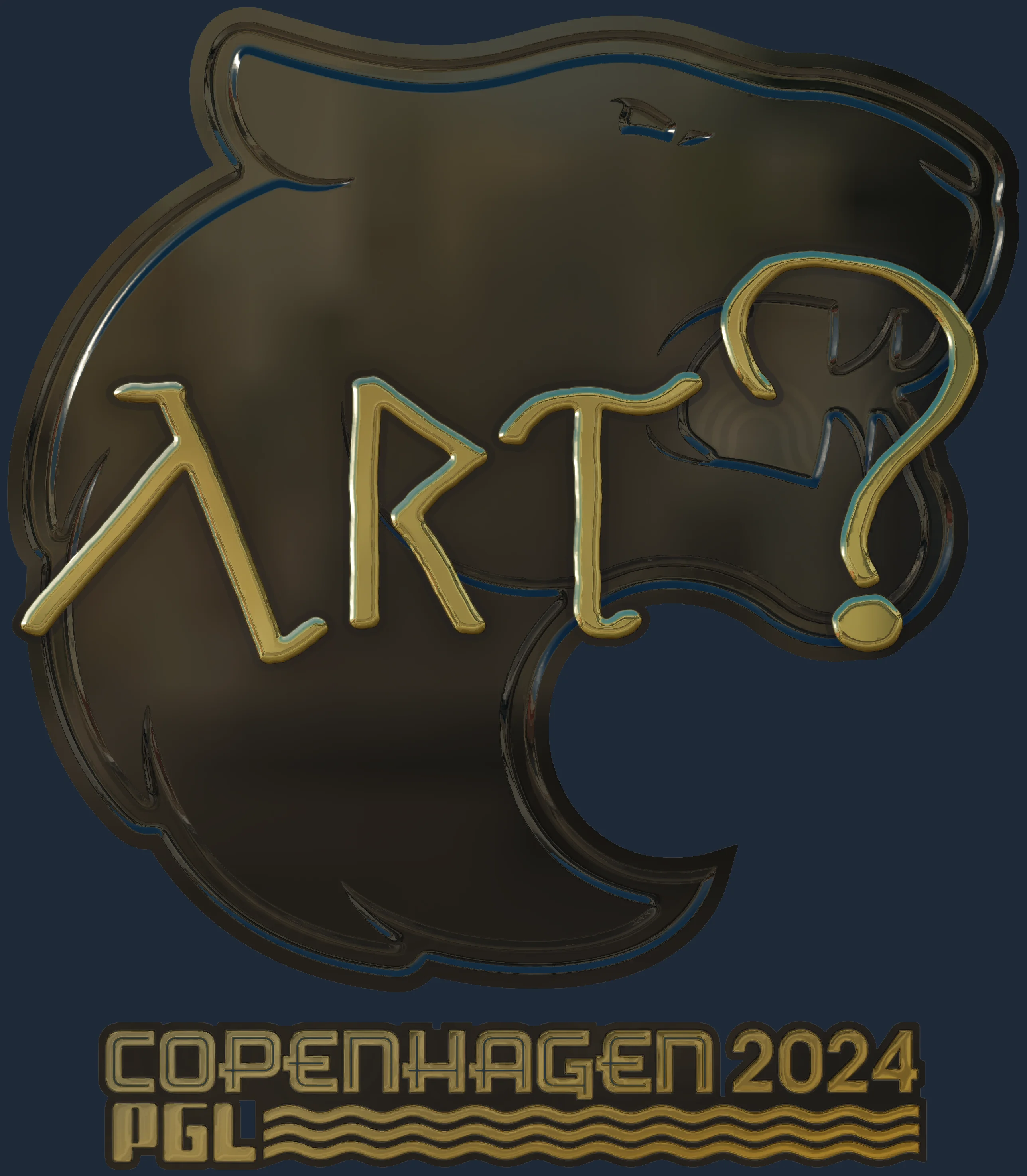 Sticker | arT (Gold) | Copenhagen 2024 Image