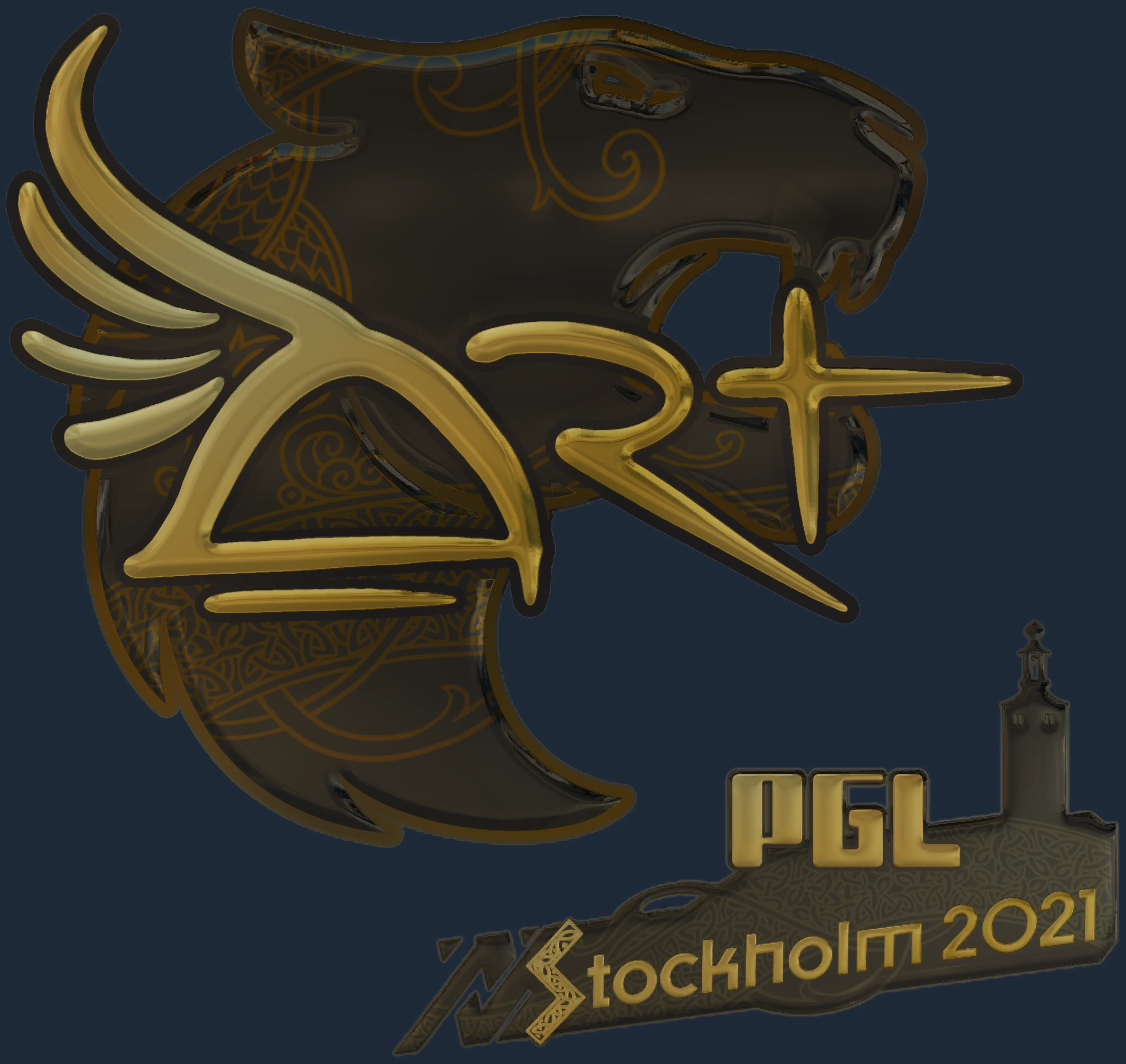Sticker | arT (Gold) | Stockholm 2021 Image