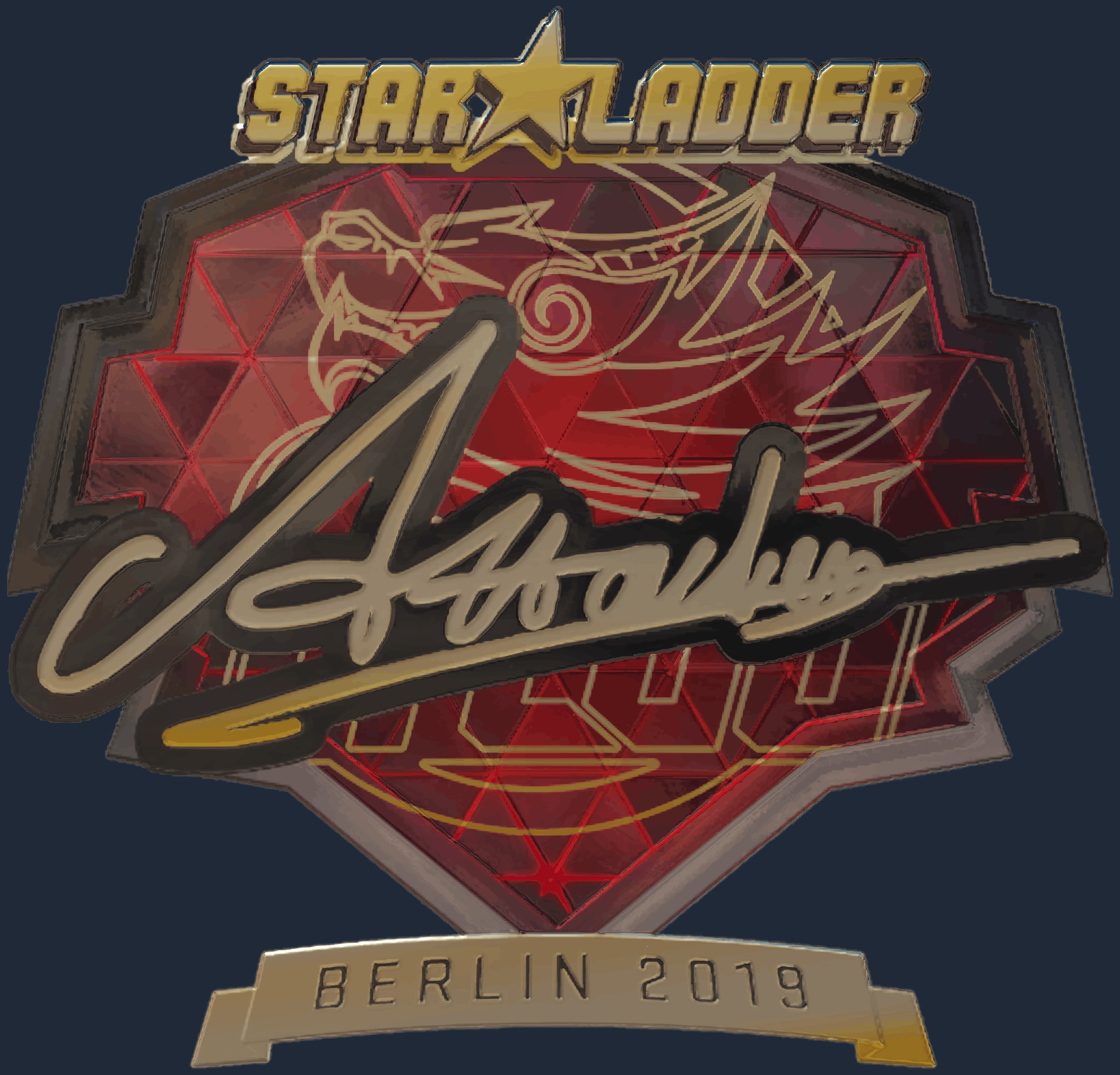 Sticker | Attacker (Gold) | Berlin 2019 Image