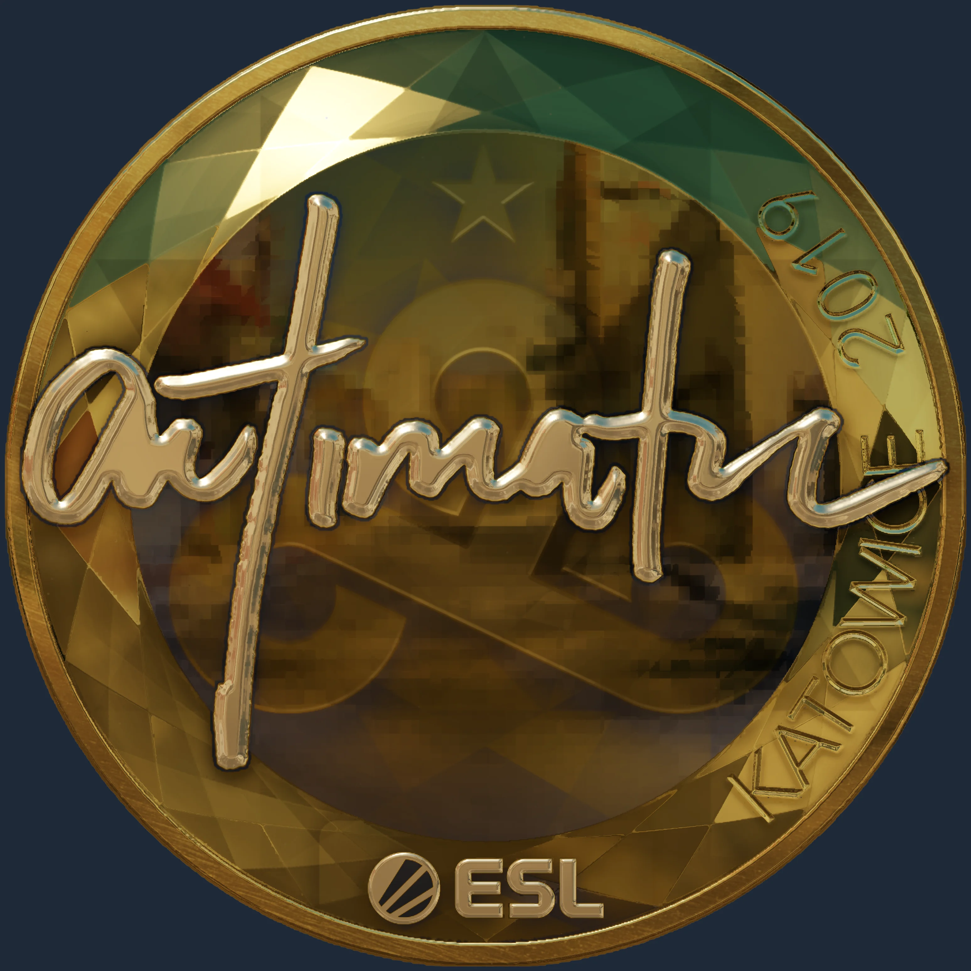 Sticker | autimatic (Gold) | Katowice 2019 Image