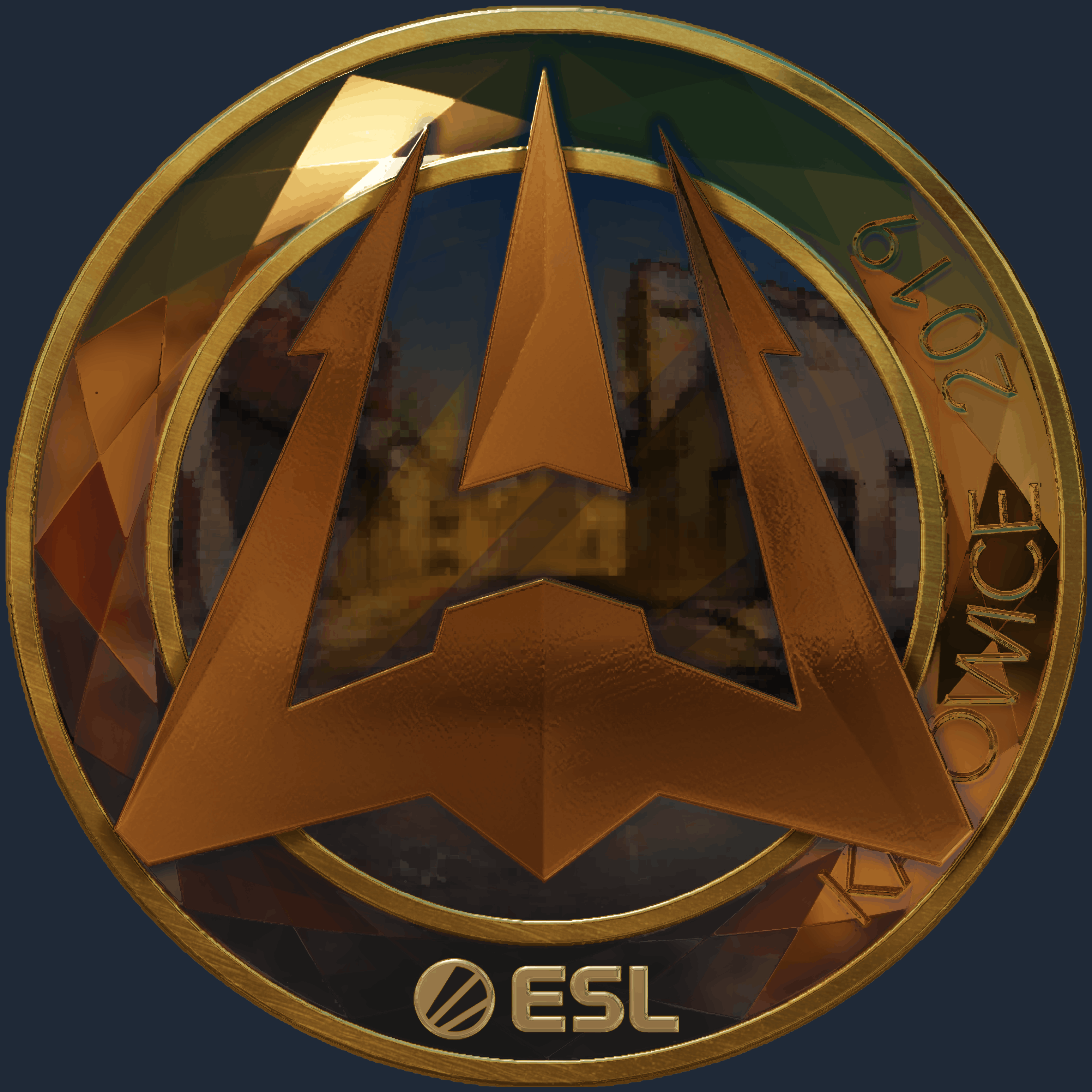 Sticker | Avangar (Gold) | Katowice 2019 Image