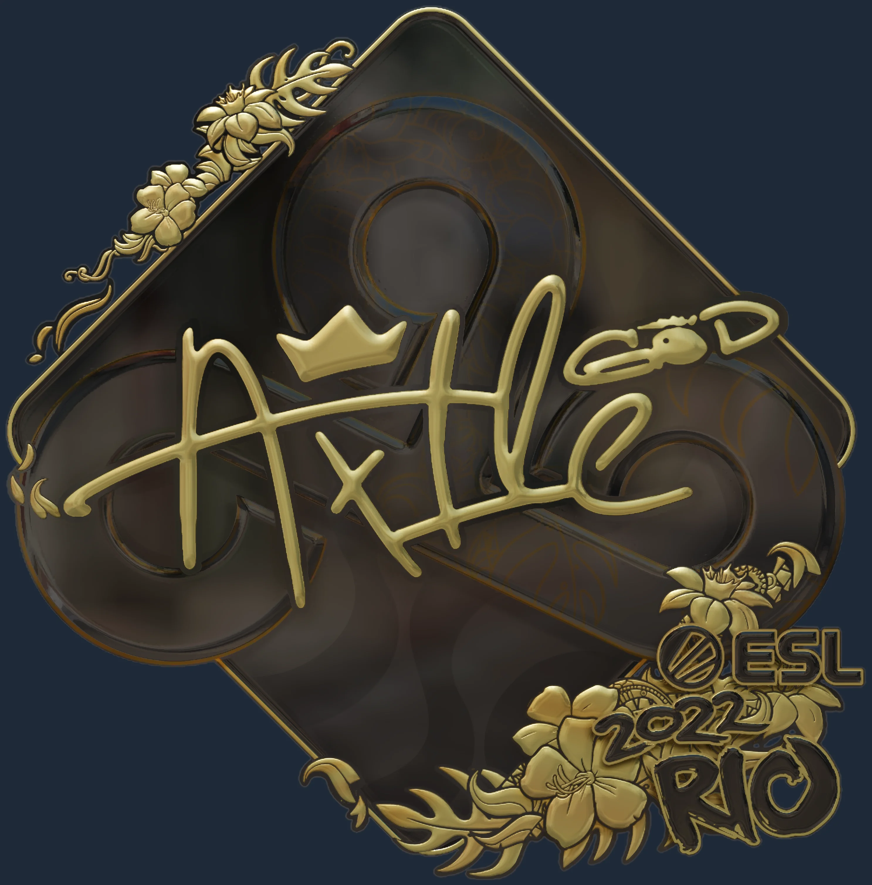 Sticker | Ax1Le (Gold) | Rio 2022 Image